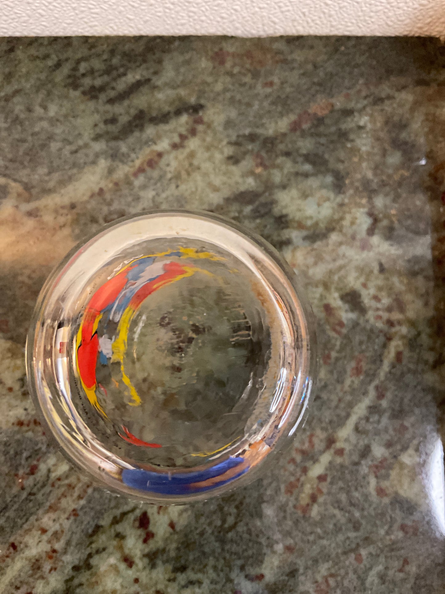 Vintage” Papa” Smurf Collectible Glass