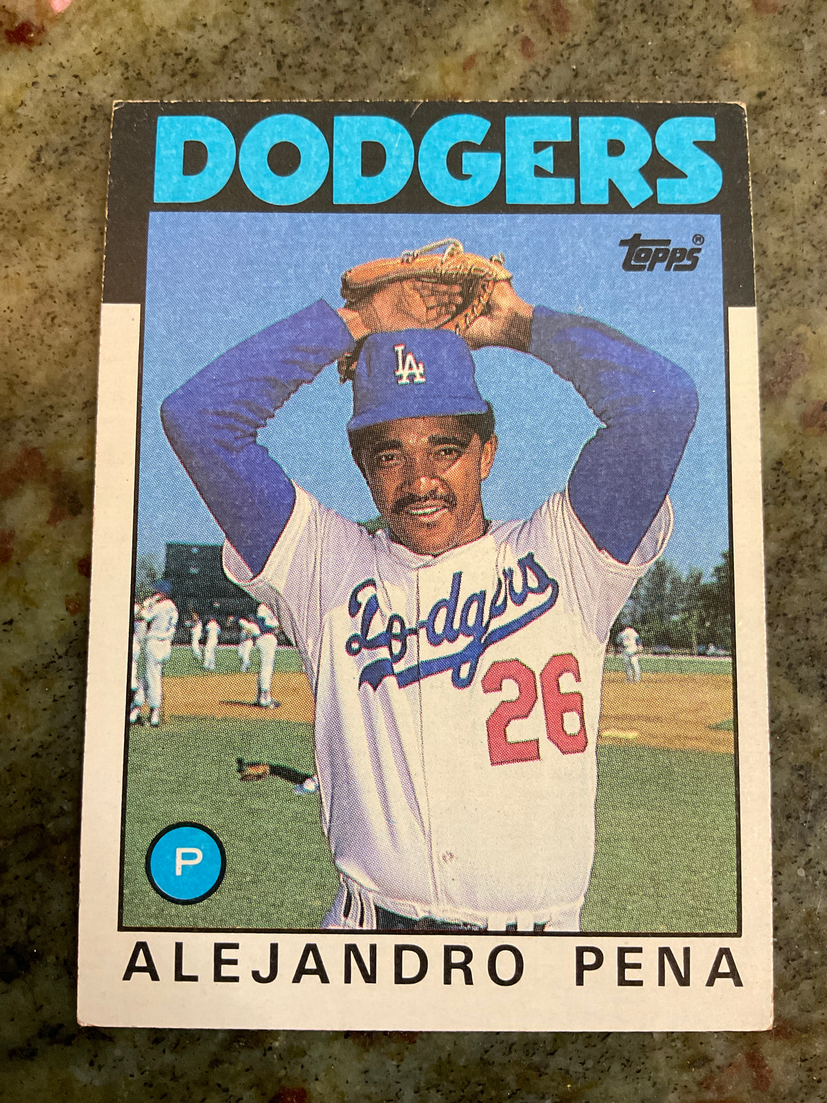 Alejandro Pena 1986 Topps Baseball Card