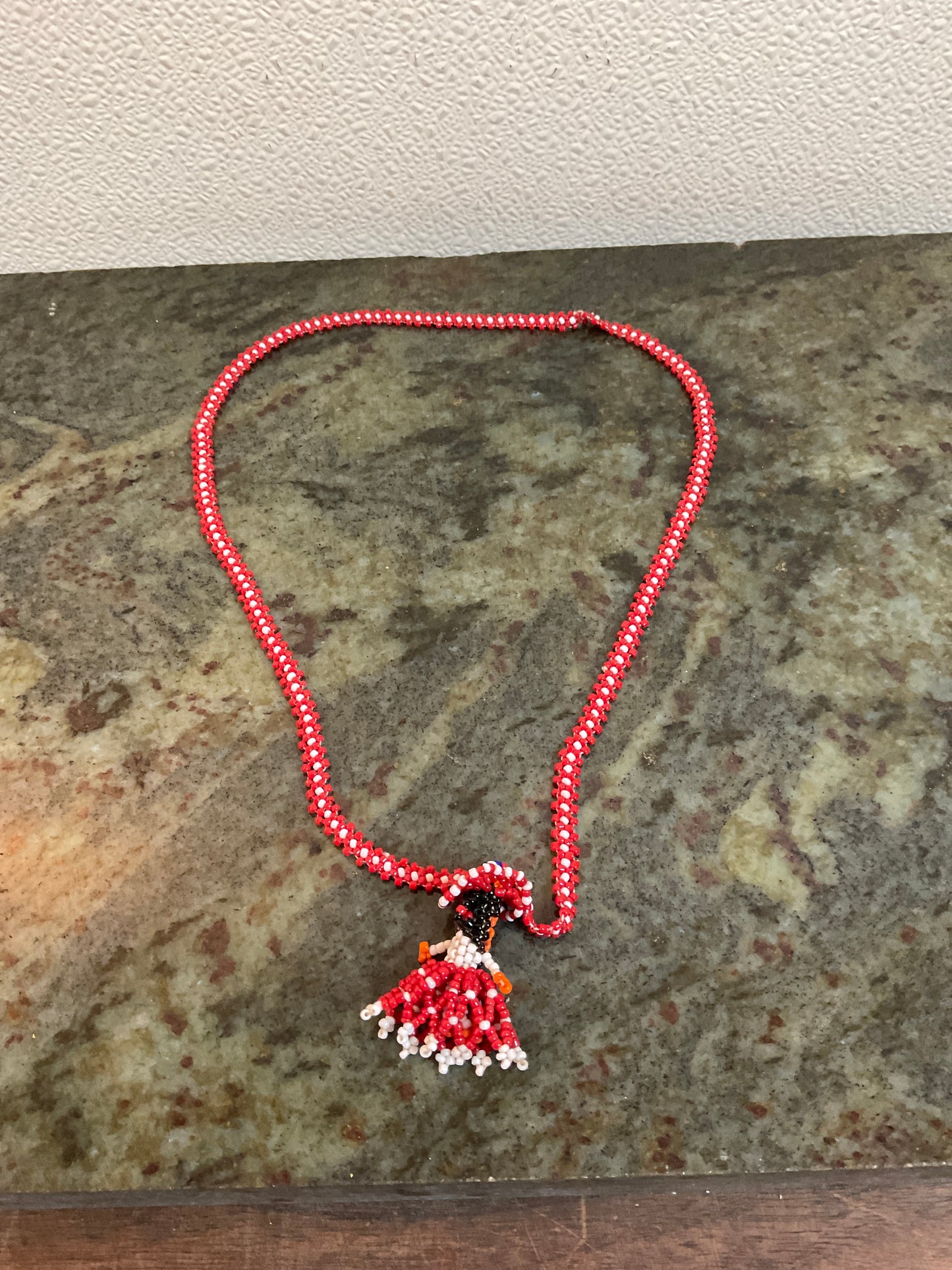 Vintage Mexican Bead Doll Necklace
