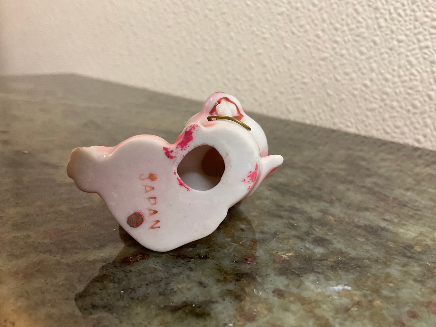 Vtg Pink Ceramic Bunny