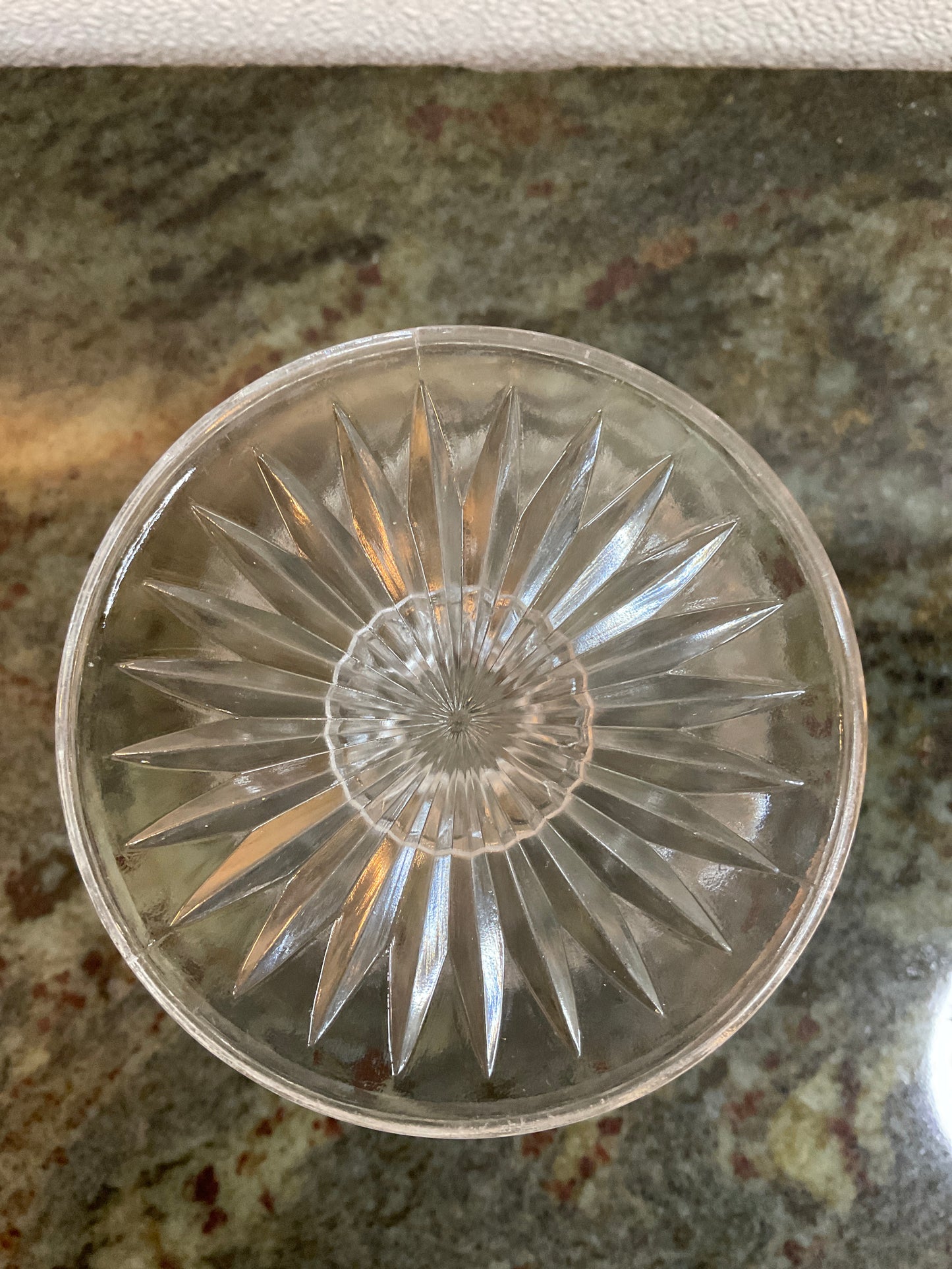 UV Early American Pattern Glass Compote