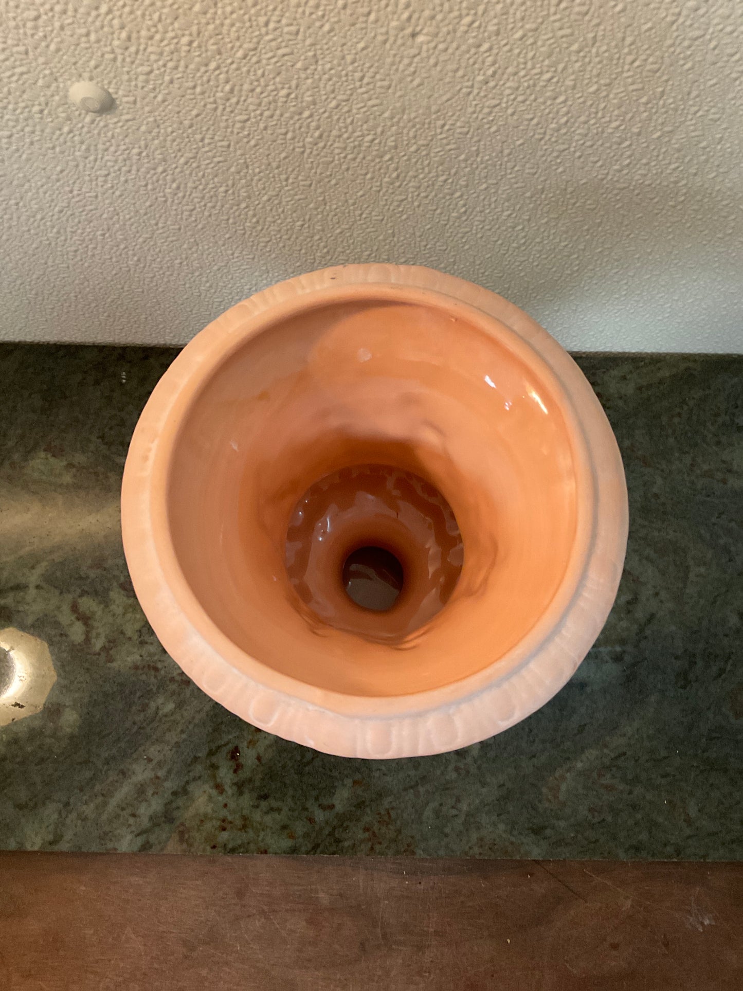 Peach Pottery Victorian Urn Planter