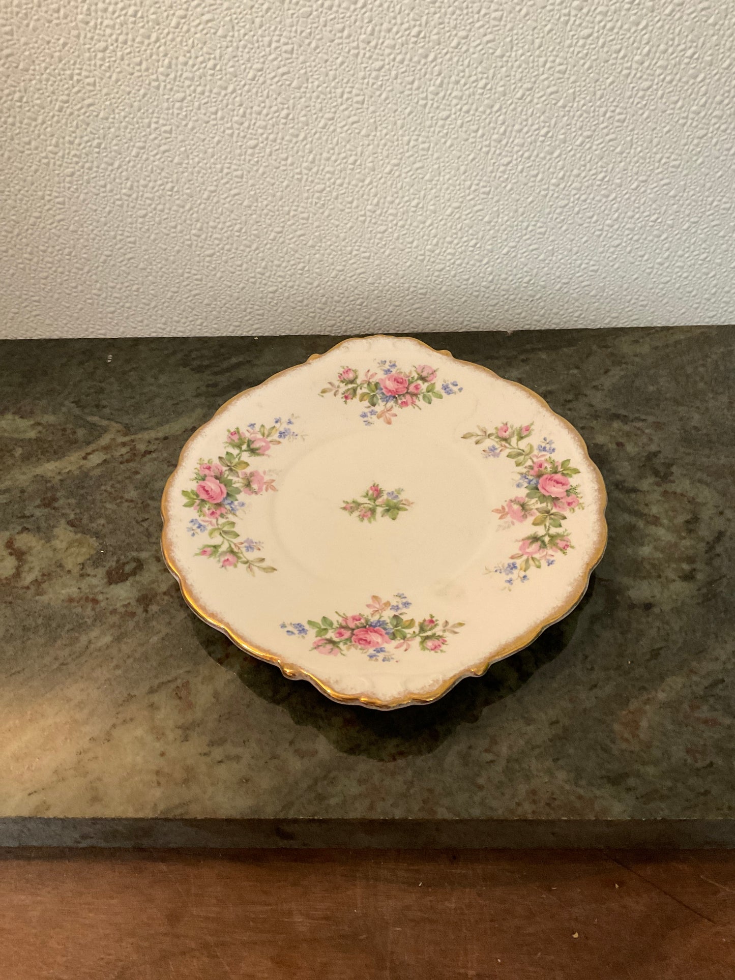 Fine Bone Roslyn China Handled Plate