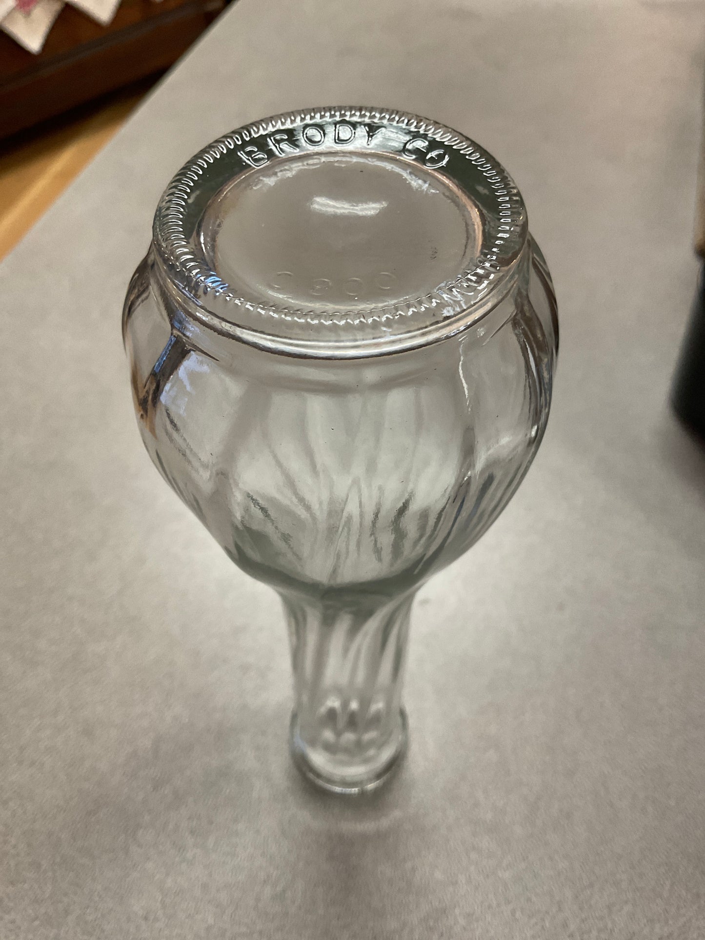 Brody Co Swirl Clear Vase