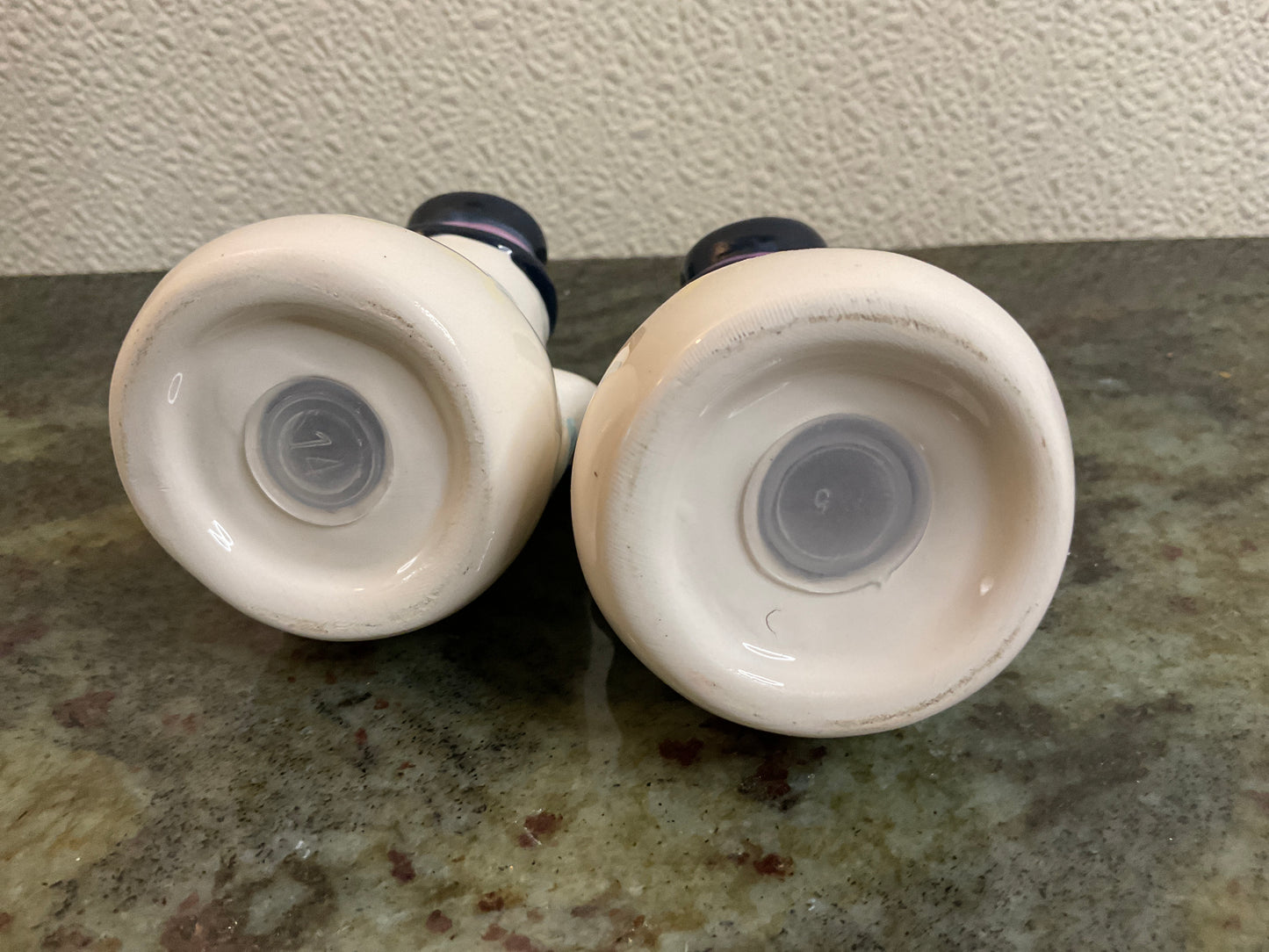Vintage Snowman Salt & Pepper Shaker Set