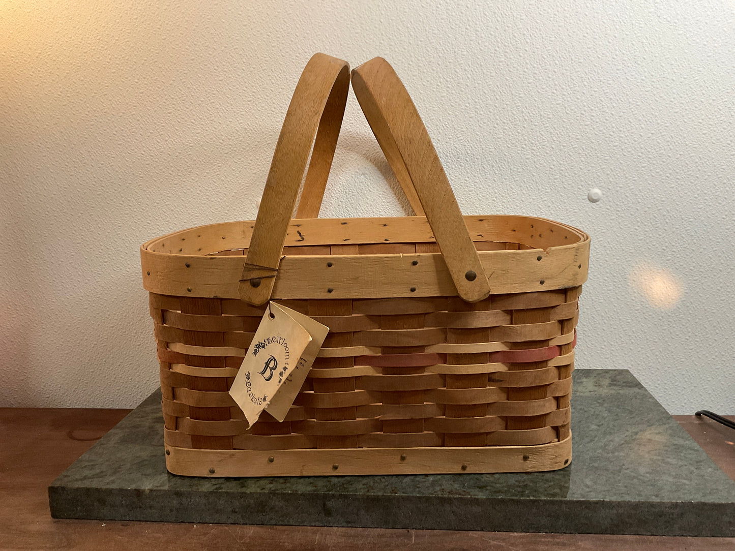 Open w/handles Heirloom Basket made in IA