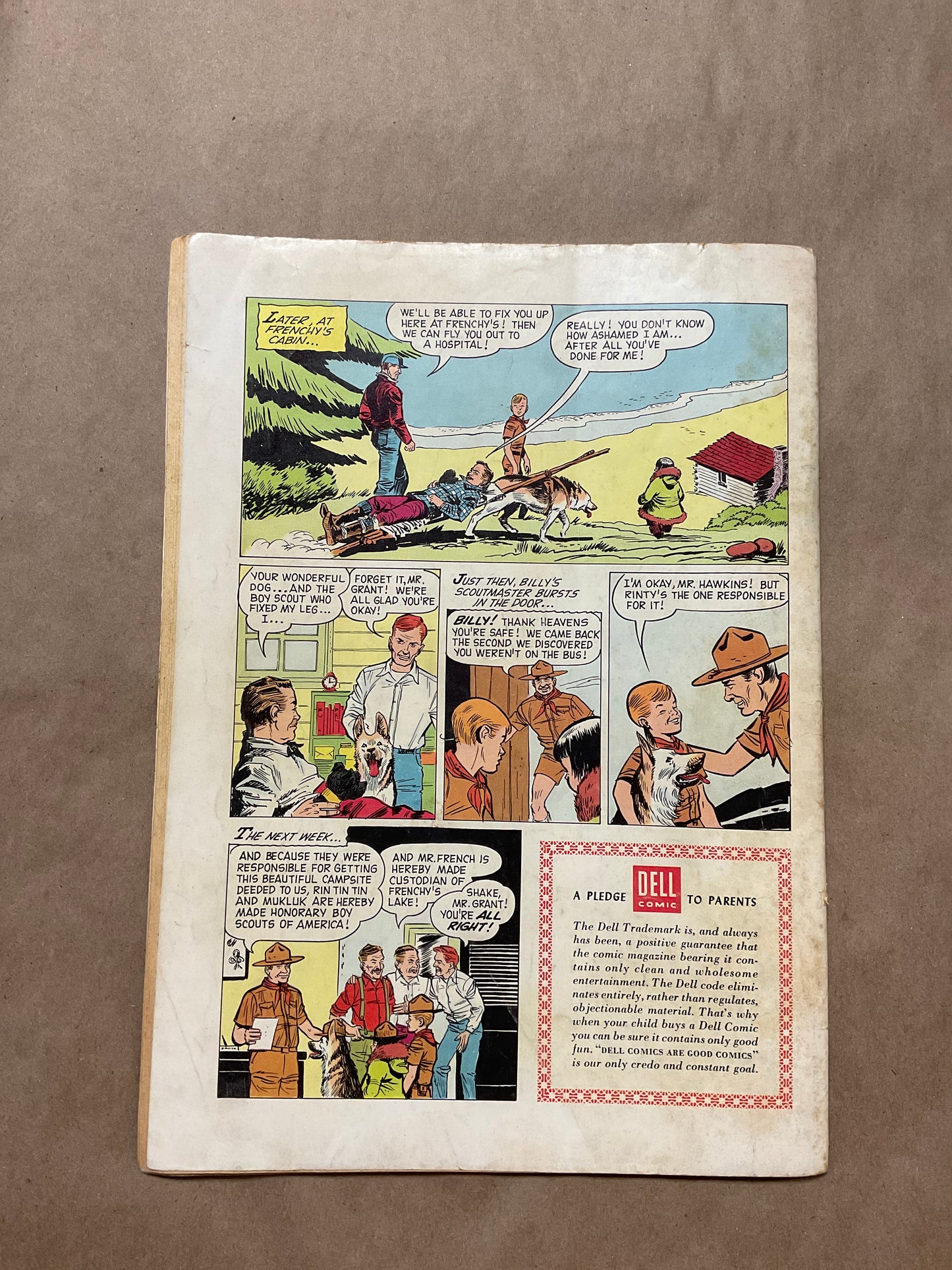 Vintage Rin Tin Tin May - June 1956 Comic Book