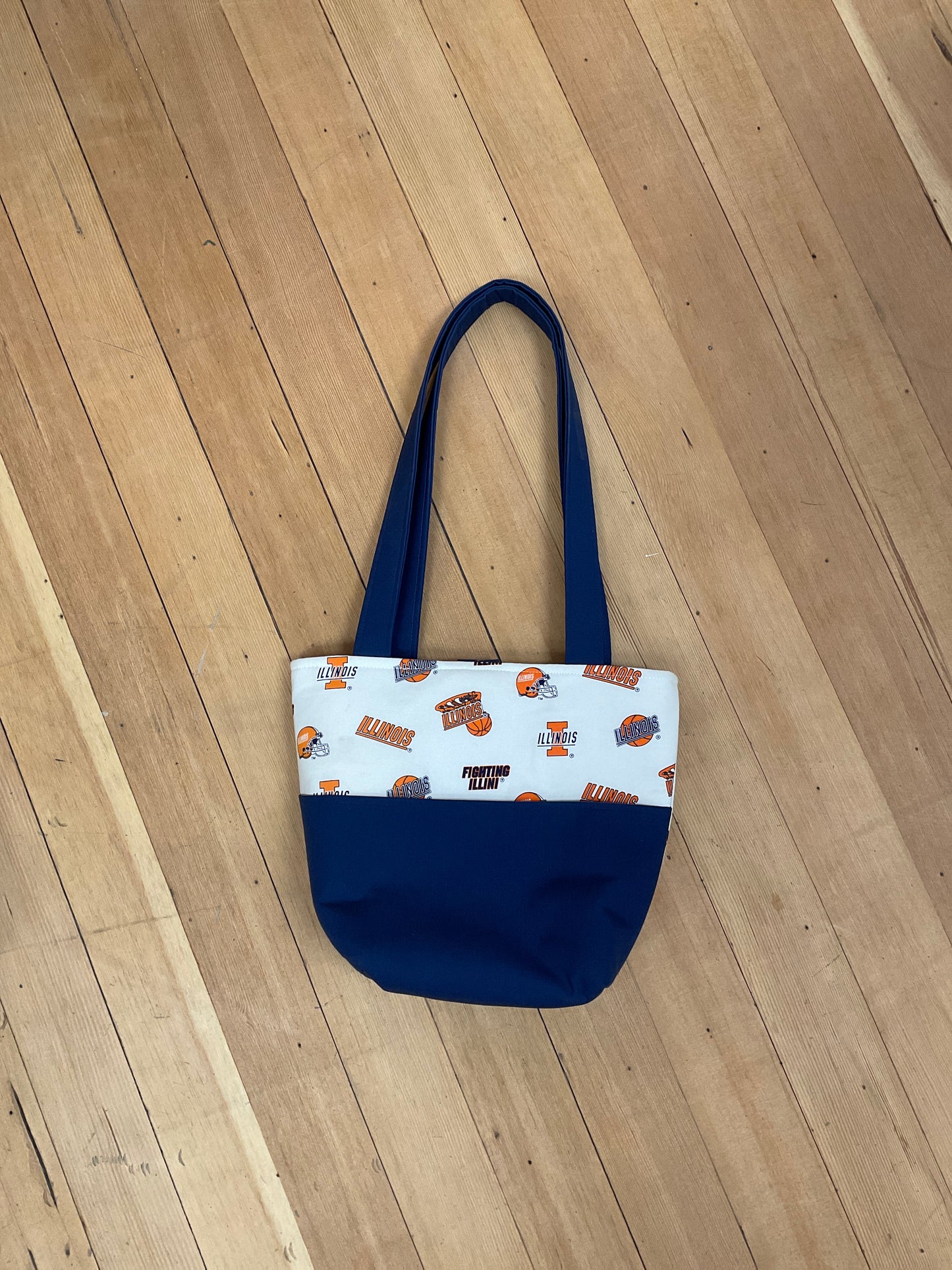 Illinois Basketball Handmade Handbag