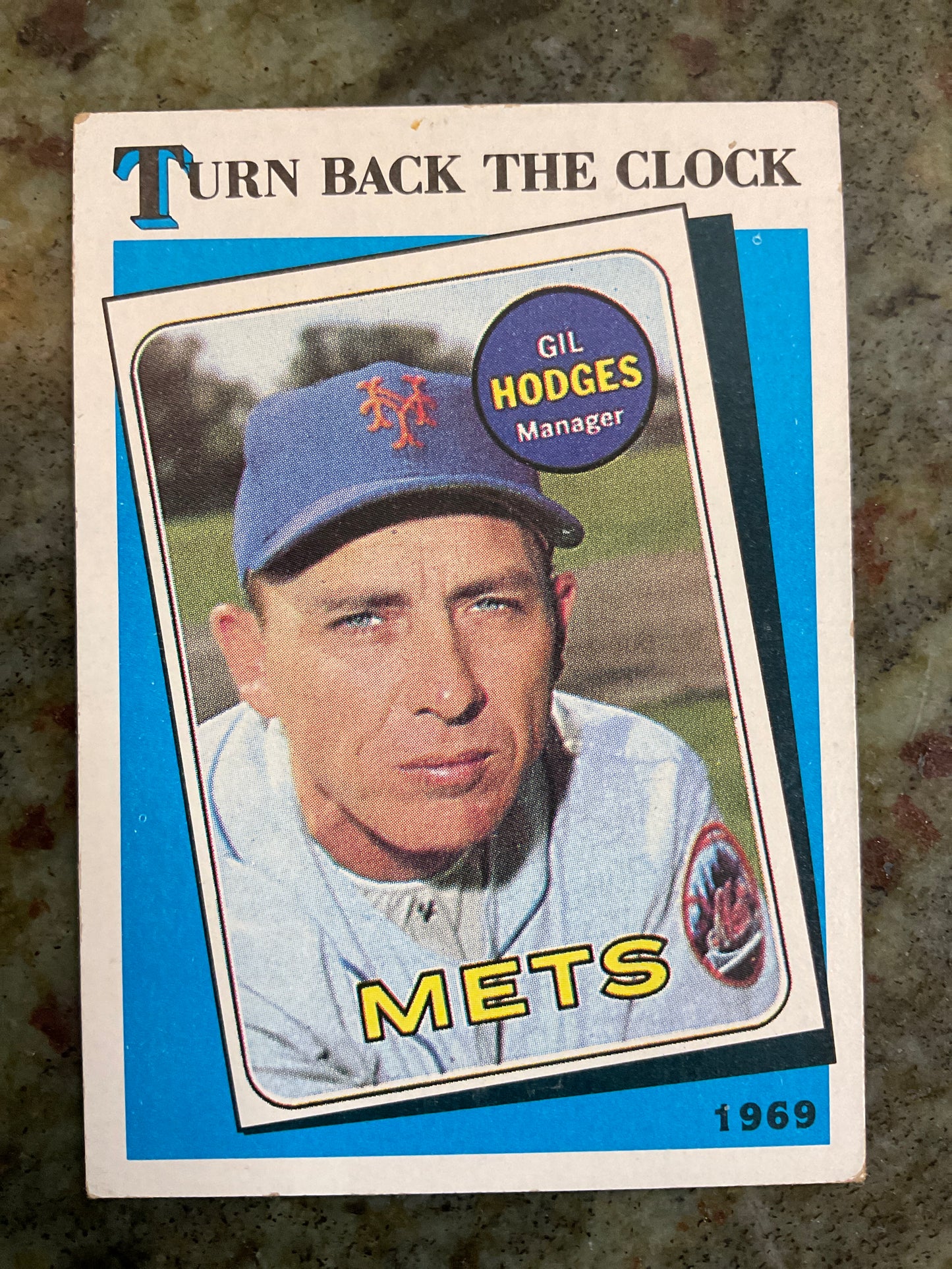 Turn Back The Clock 1969 Gil Hodges Topps Baseball Card