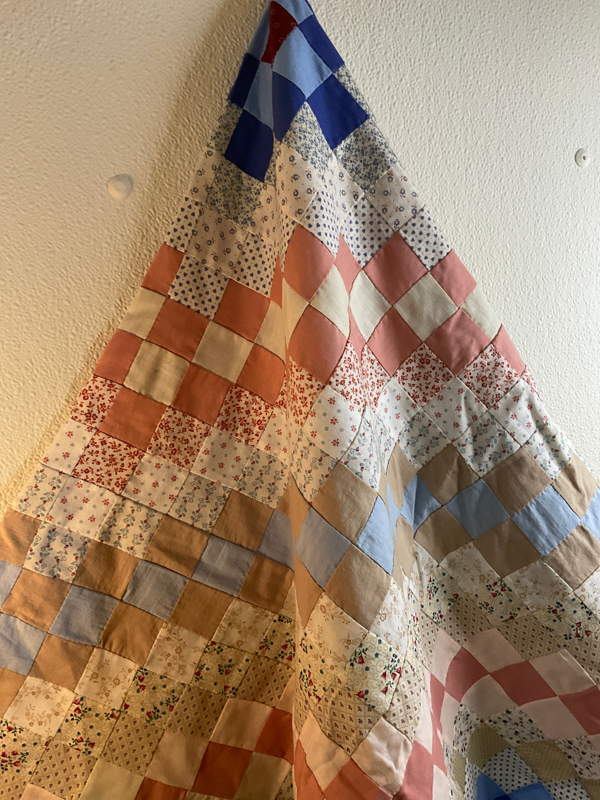 Hand Stitched Top Lap Size Quilt