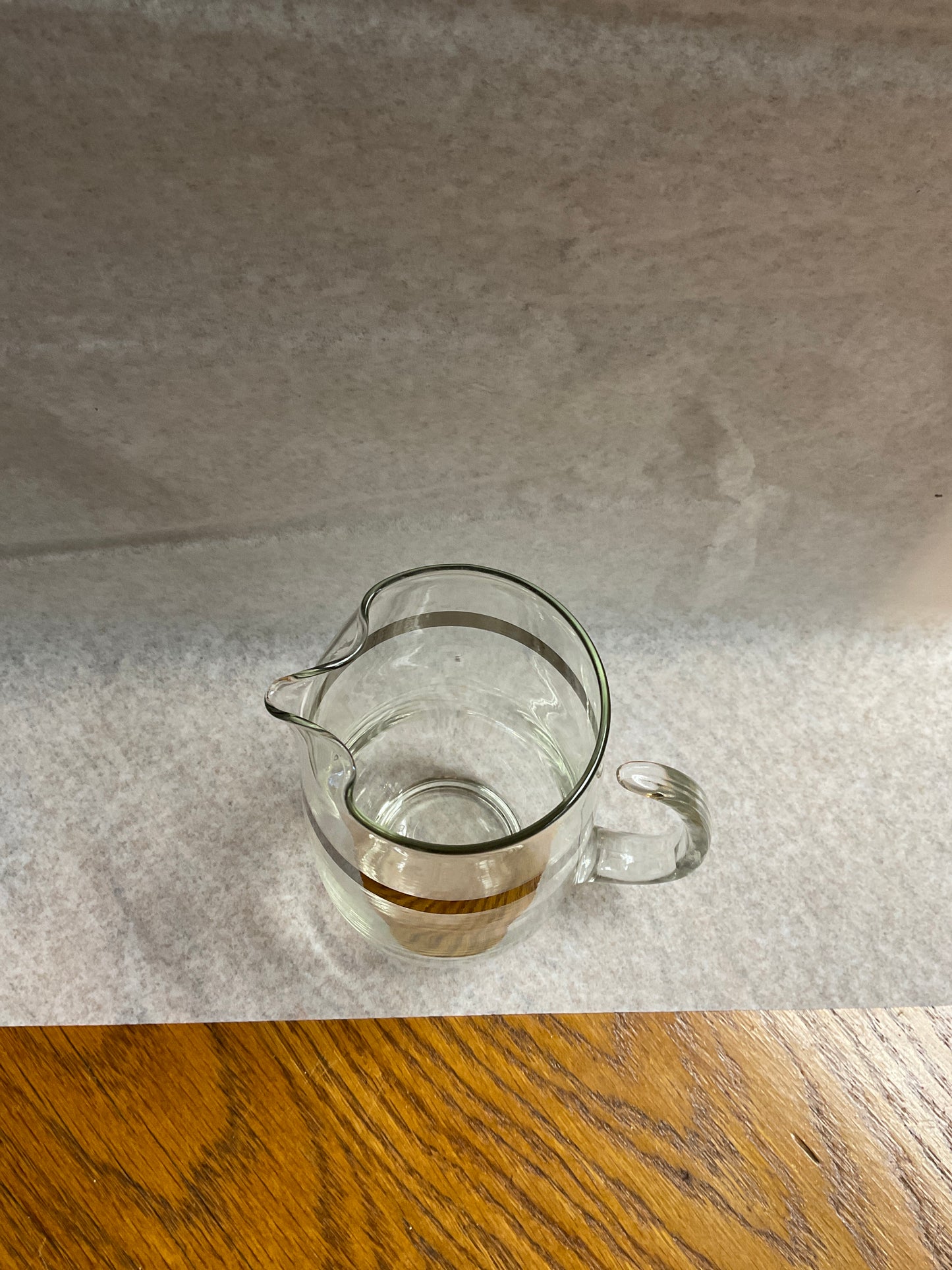 Libbey Silver Band Cocktail Drink Mixer Pitcher