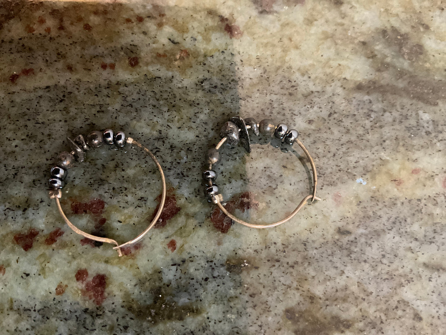 Hoop Earrings Beads