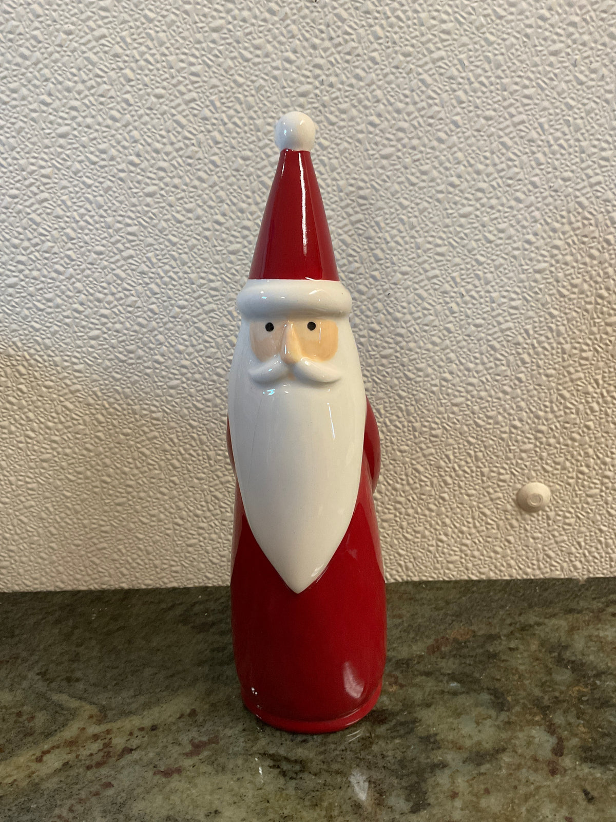 Ceramic Glossy Santa Figurine