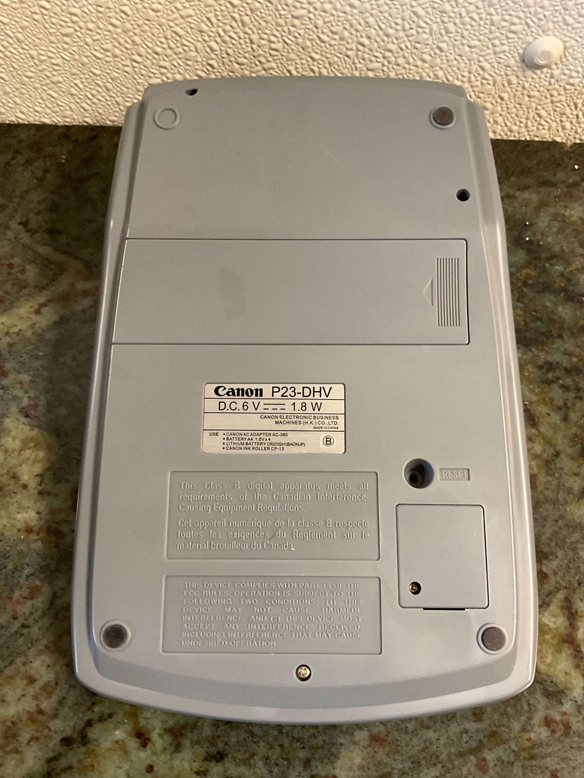 Canon P23-DH V Calculator Clock/Calendar