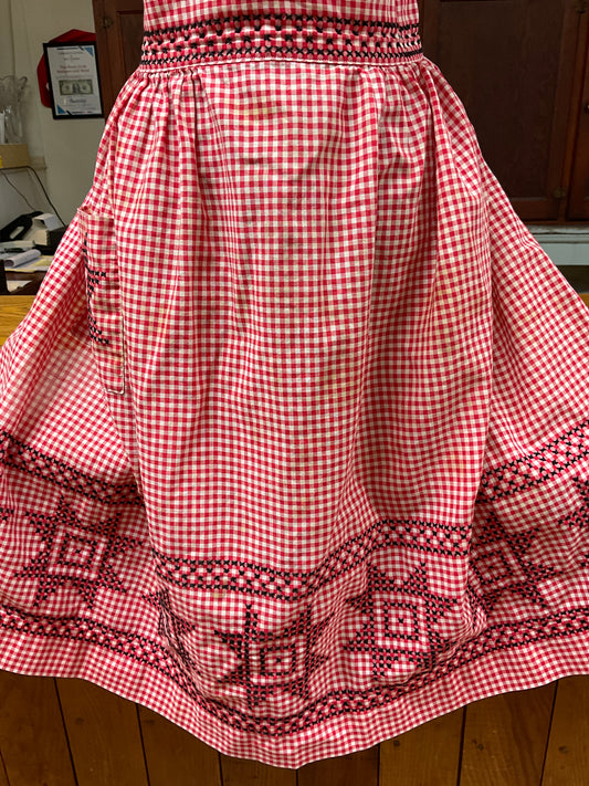 Vintage hand stitched Apron