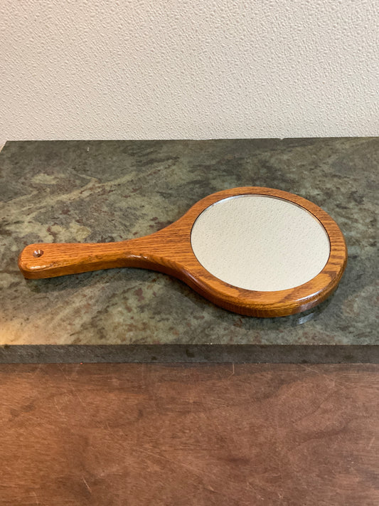 Wooden Hand Mirror