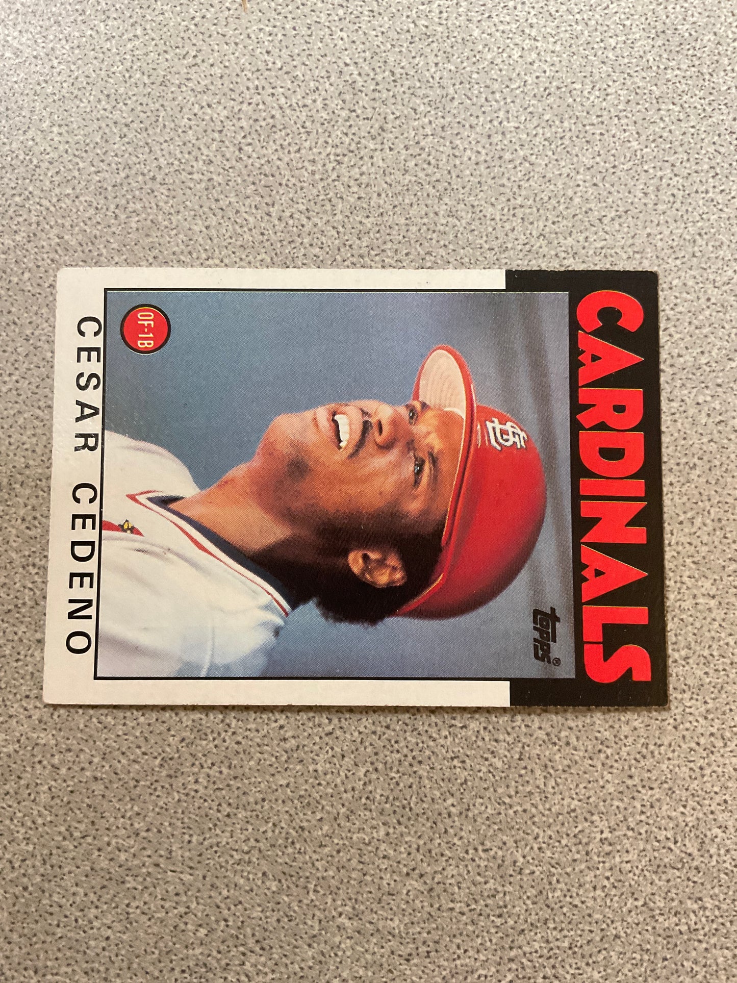 Baseball Card Cesar Cedeno