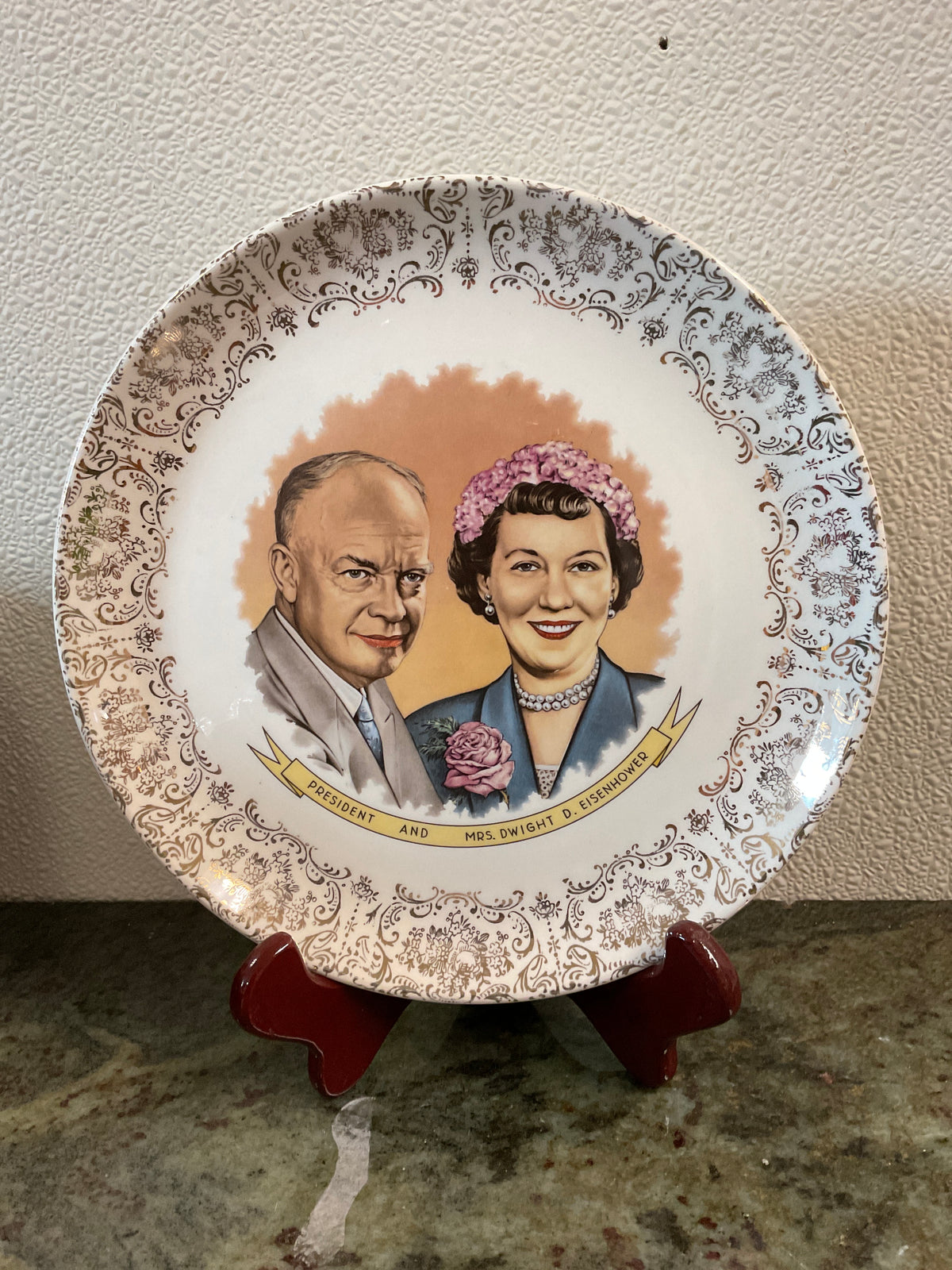 President & Mrs. Dwight D Eisenhower Plate