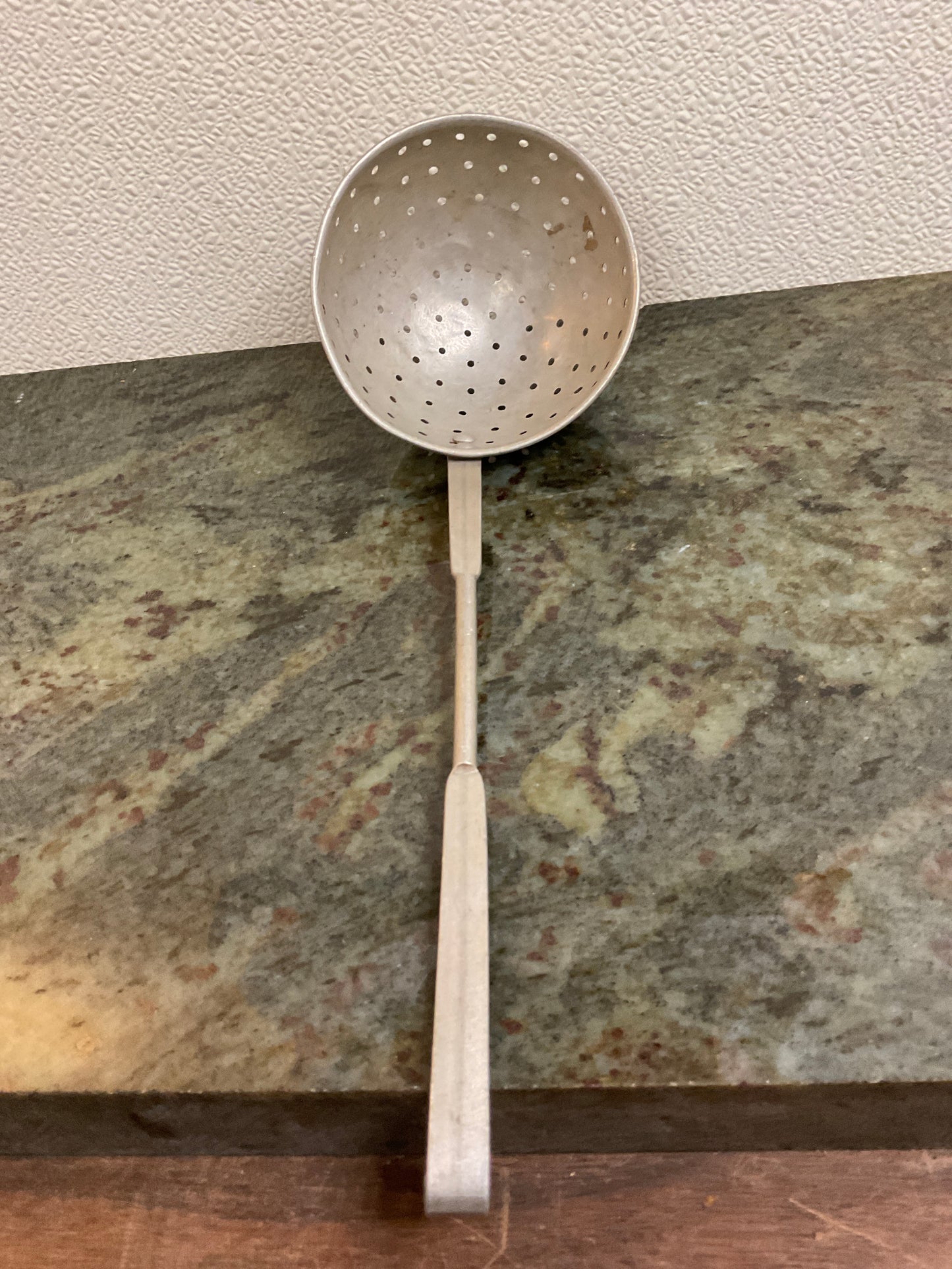 Vtg Aluminum Strainer/Skimmer Dipper