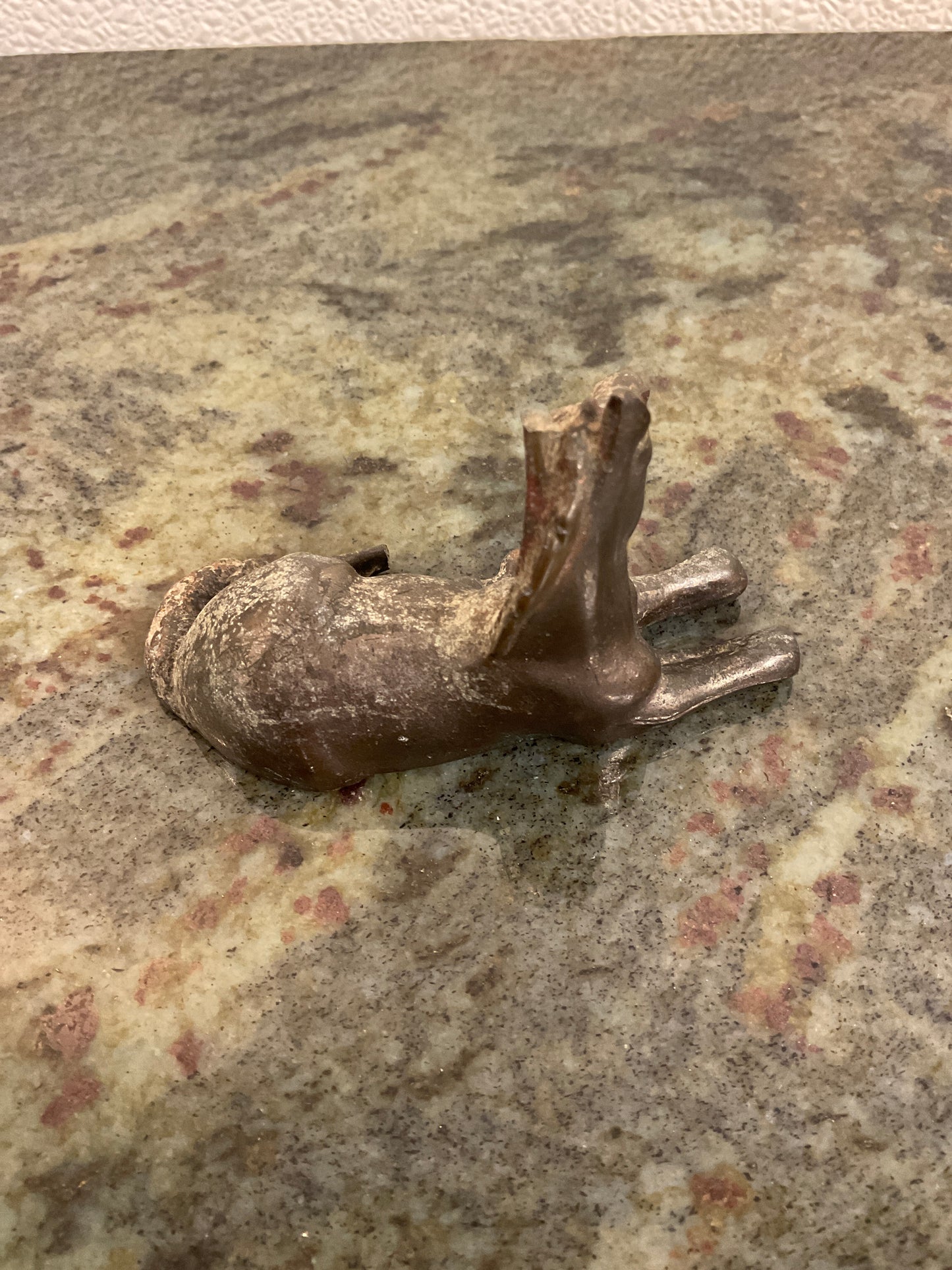Vintage Bronze Lying Foal