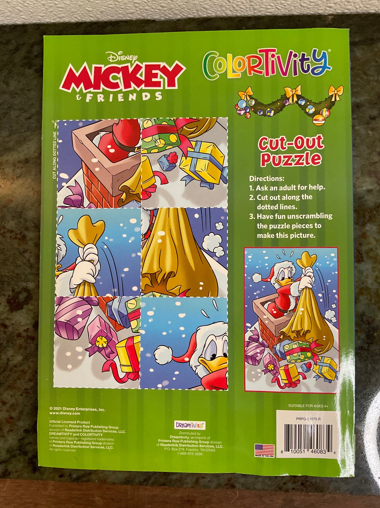 Disney Mickey & Friends Colortivity Gifts of Joy Coloring Book
