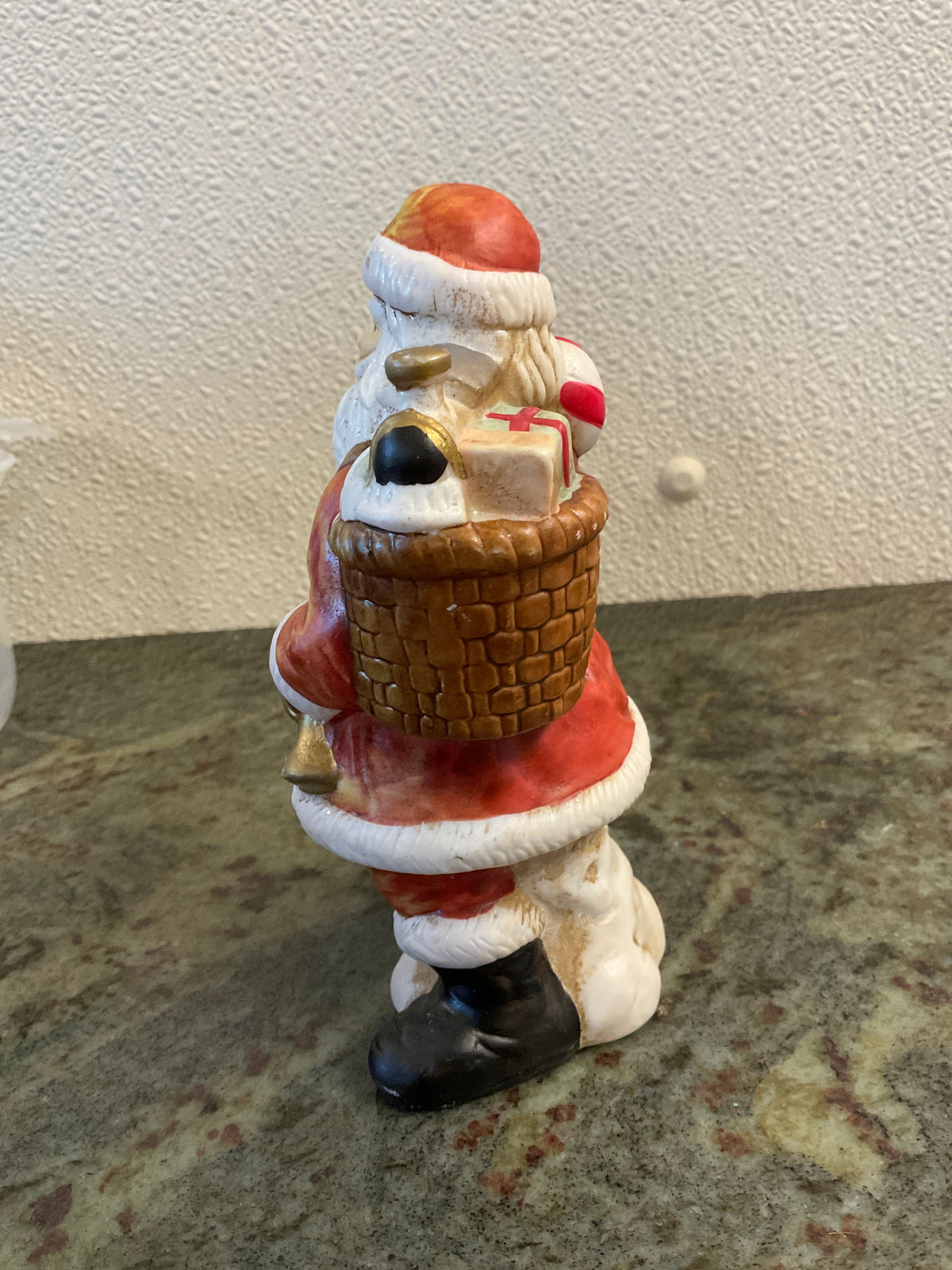 Ceramic Santa With Basket Of Toys