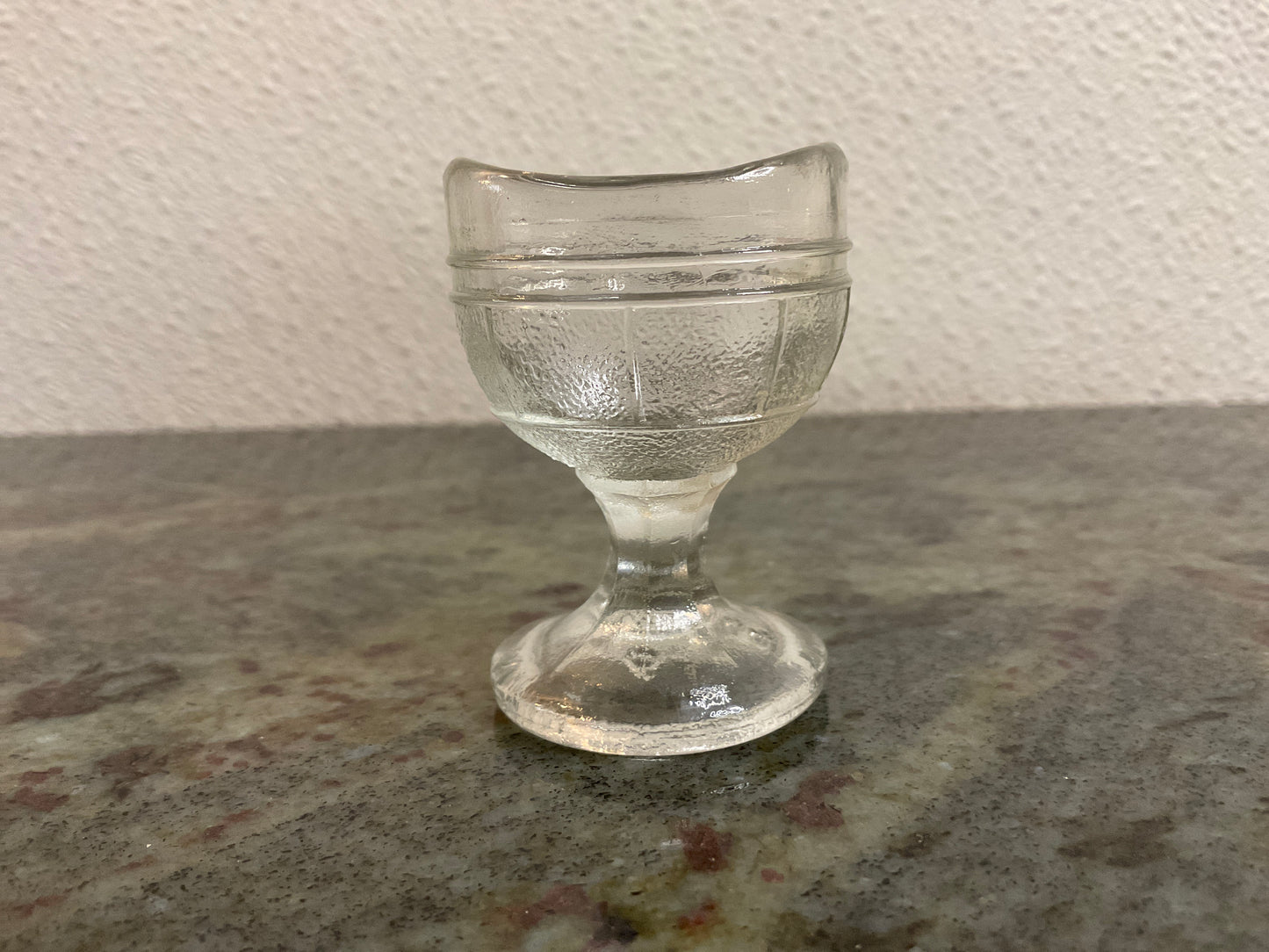 Vtg Clear Glass Medicine Eye Wash Cup
