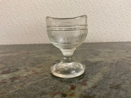 Vtg Clear Glass Medicine Eye Wash Cup