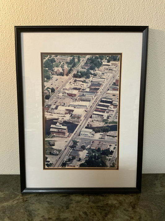 Aerial View Downtown Independence, Iowa