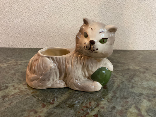 Vintage Ceramic Small Persian Cat Planter
