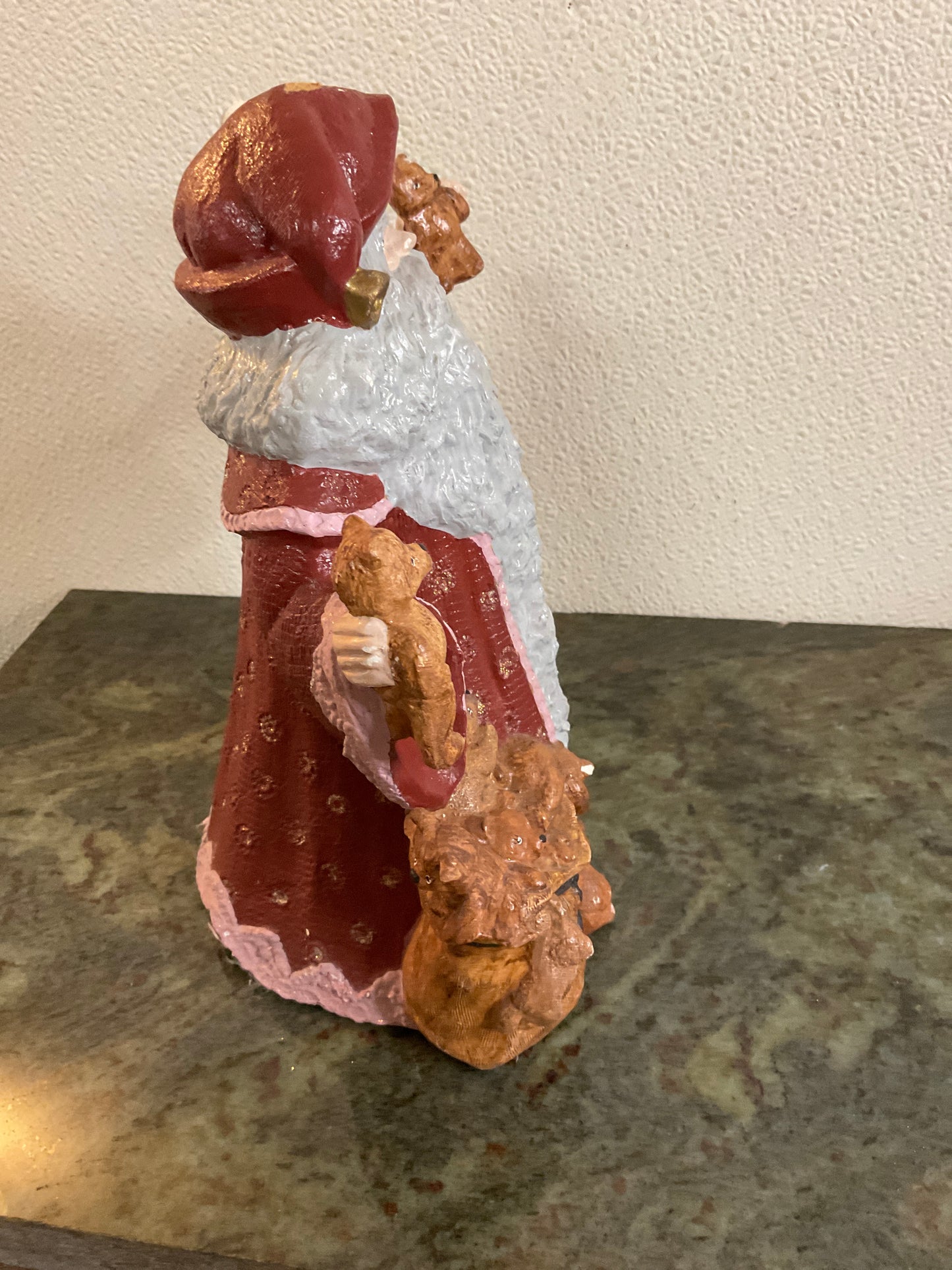 Vintage Hand Painted Ceramic Santa