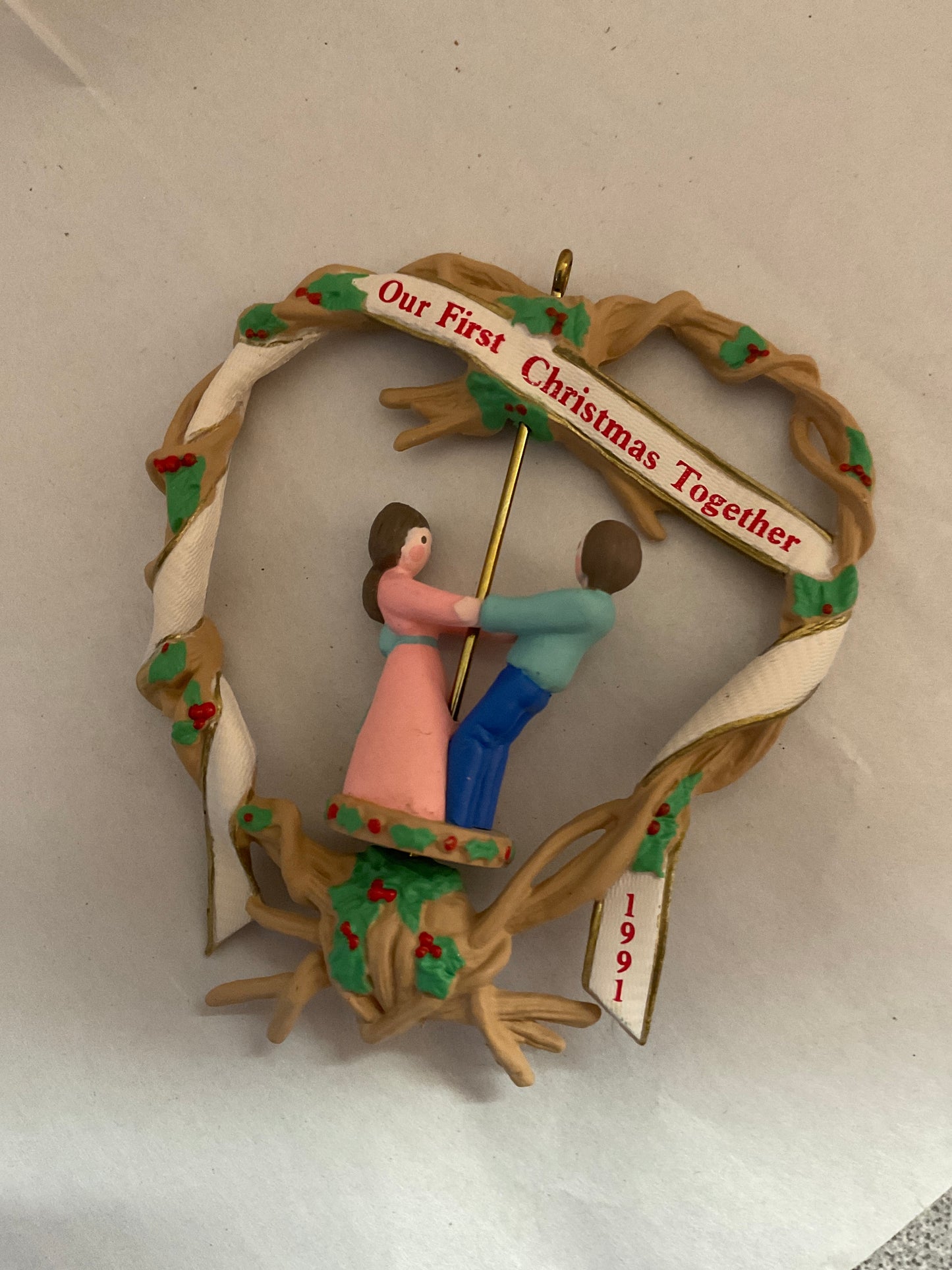 Hallmark Ornament Our First Christmas Together 1991