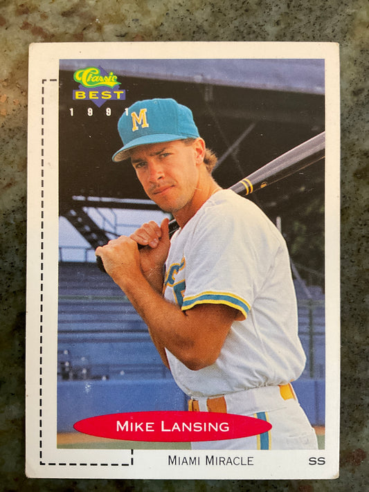 1991 Classic Best Mike Lansing Baseball Card