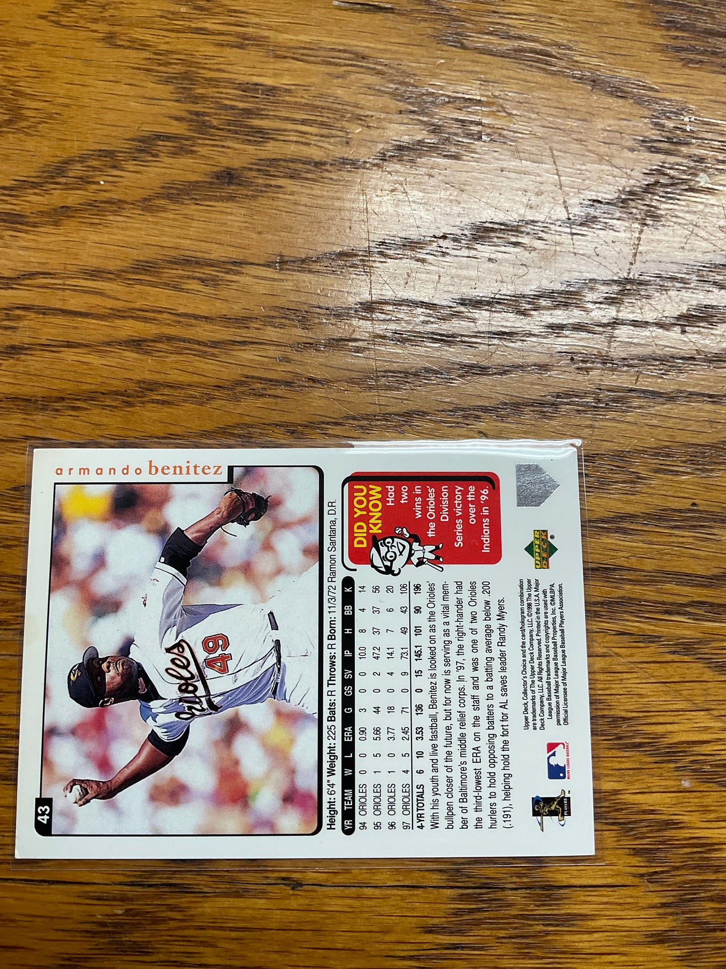 Baseball Card Armando Benitez