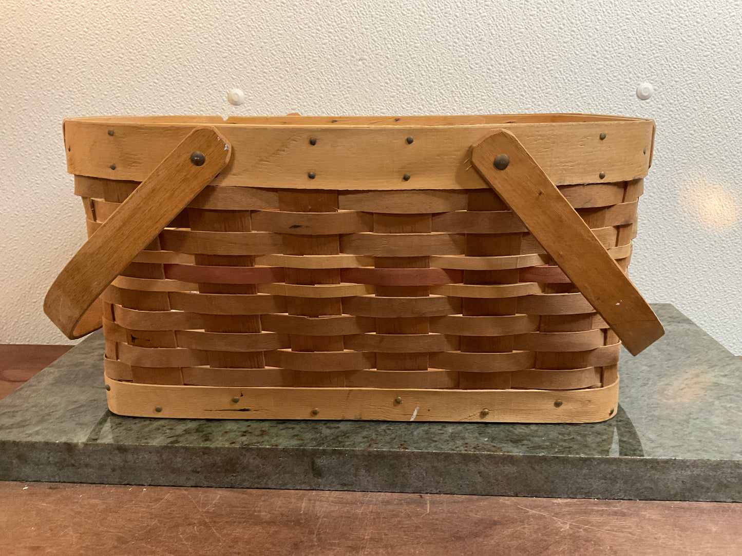 Open w/handles Heirloom Basket made in IA
