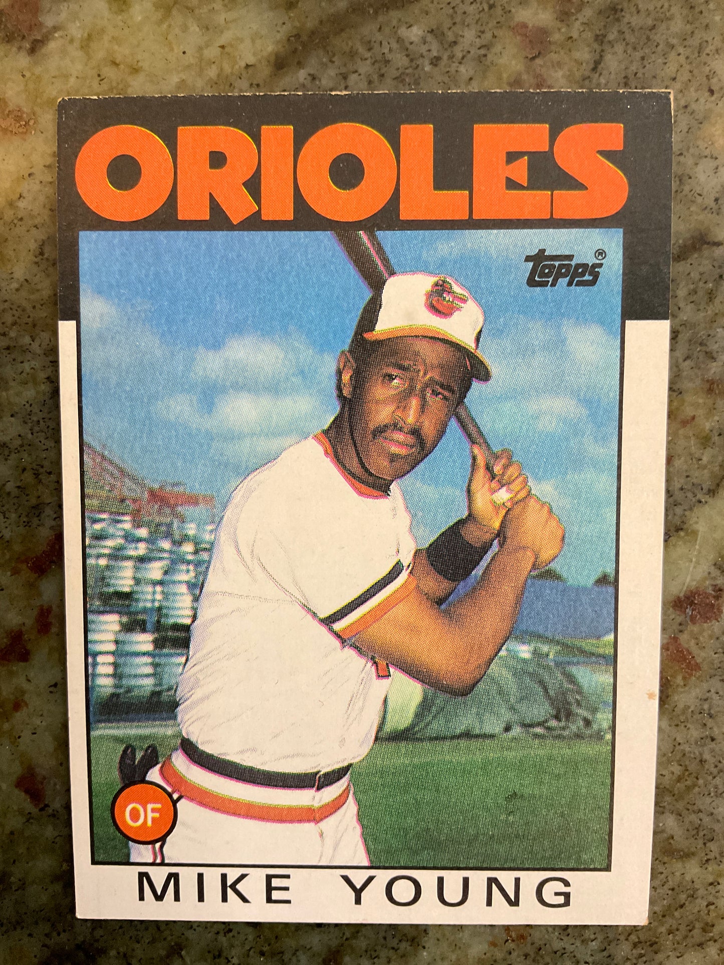 Mike Young 1986 Topps Baseball Card