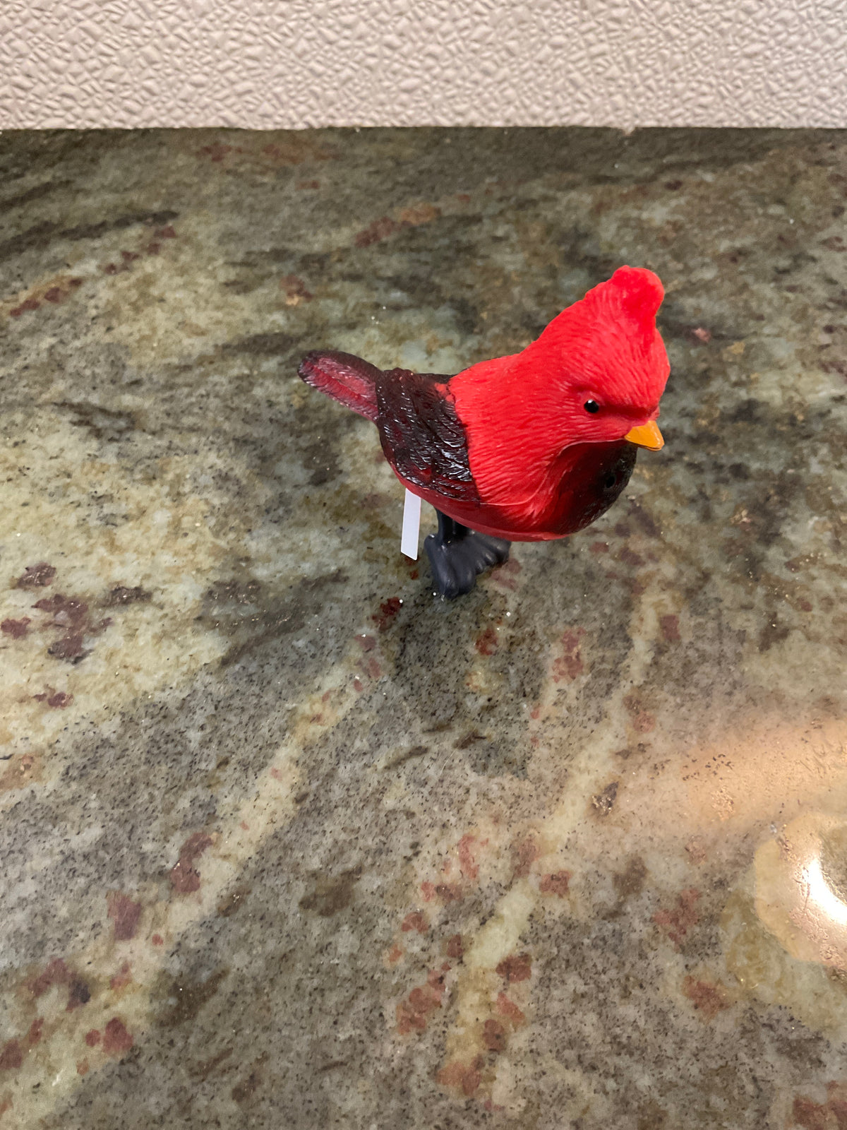 Plastic Cardinal Bird