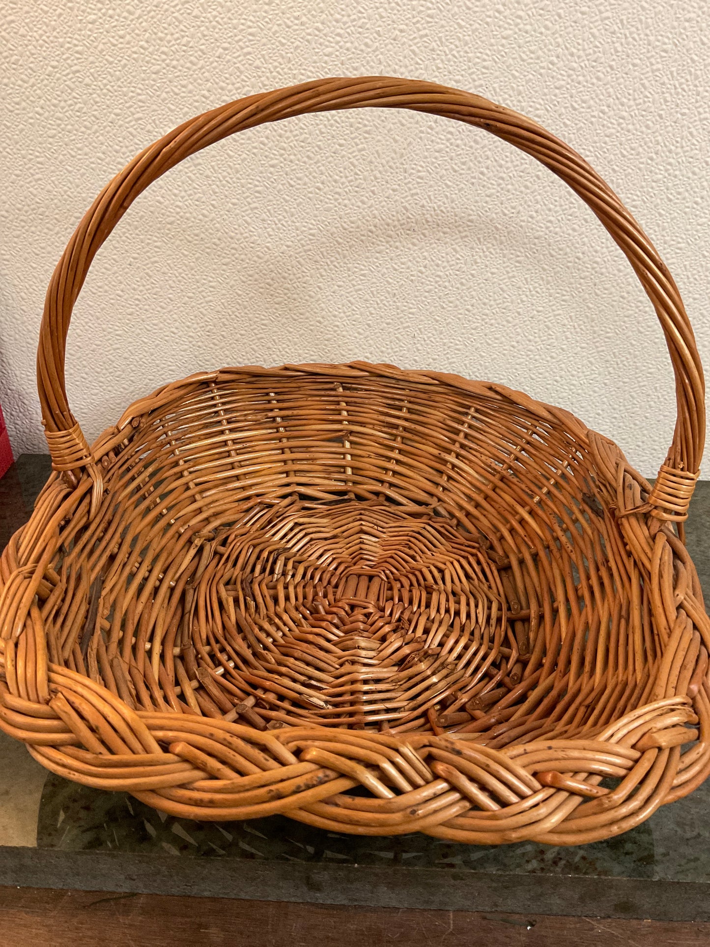 Wicker Gathering Basket