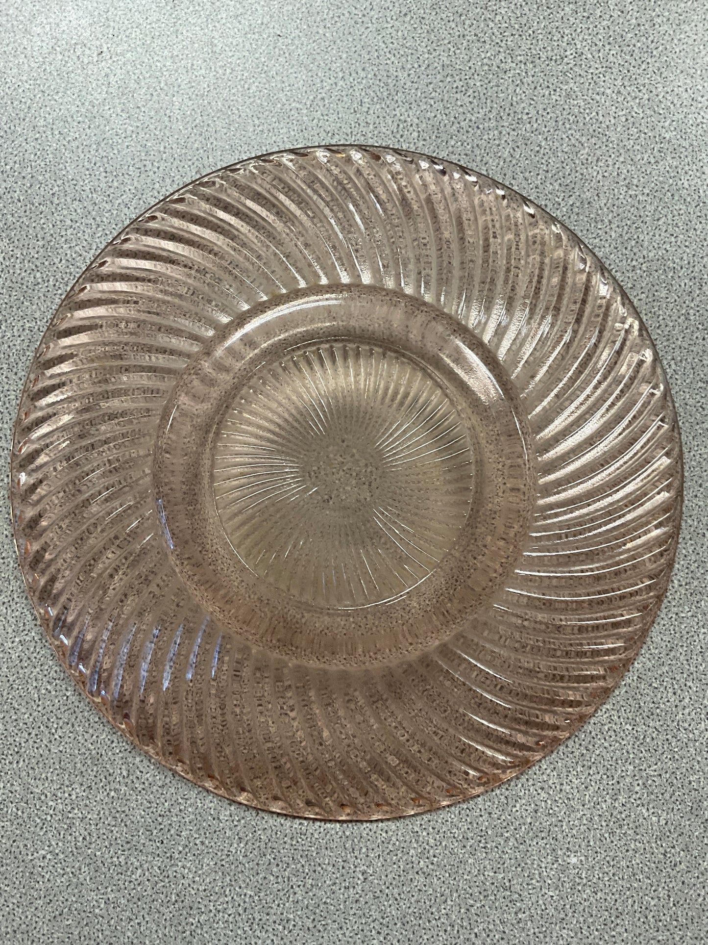 Federal Glass Diana Pink Plate