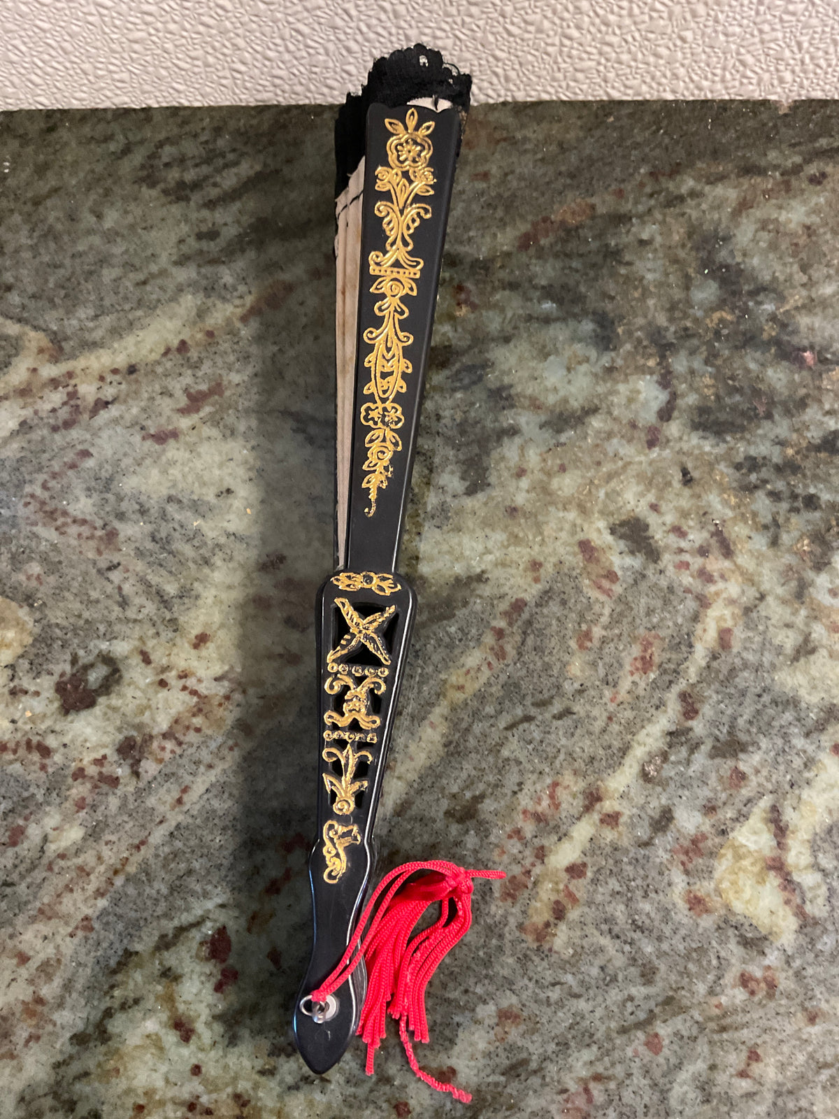 Vintage Floral Folding Hand Fan