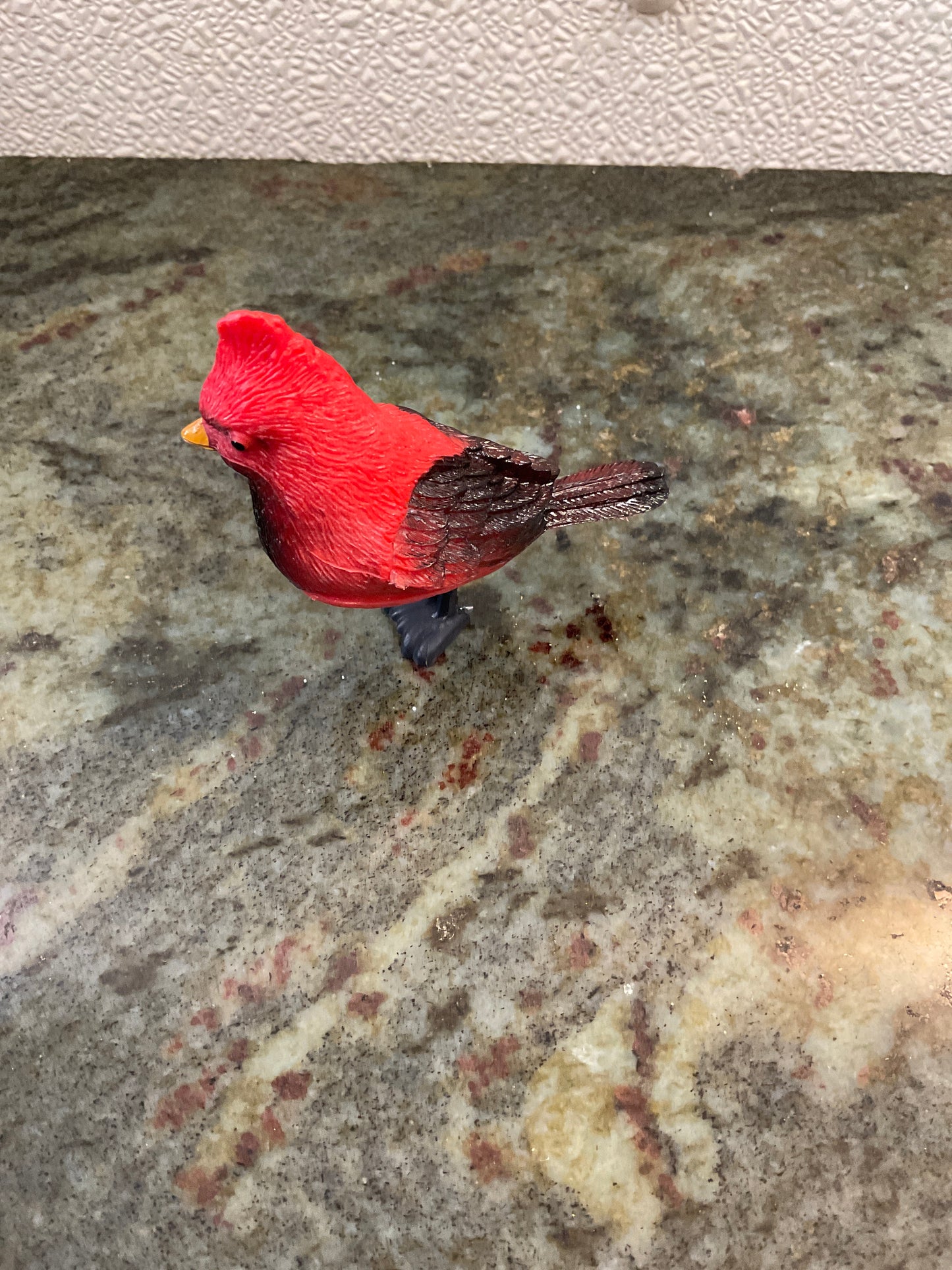 Plastic Cardinal Bird