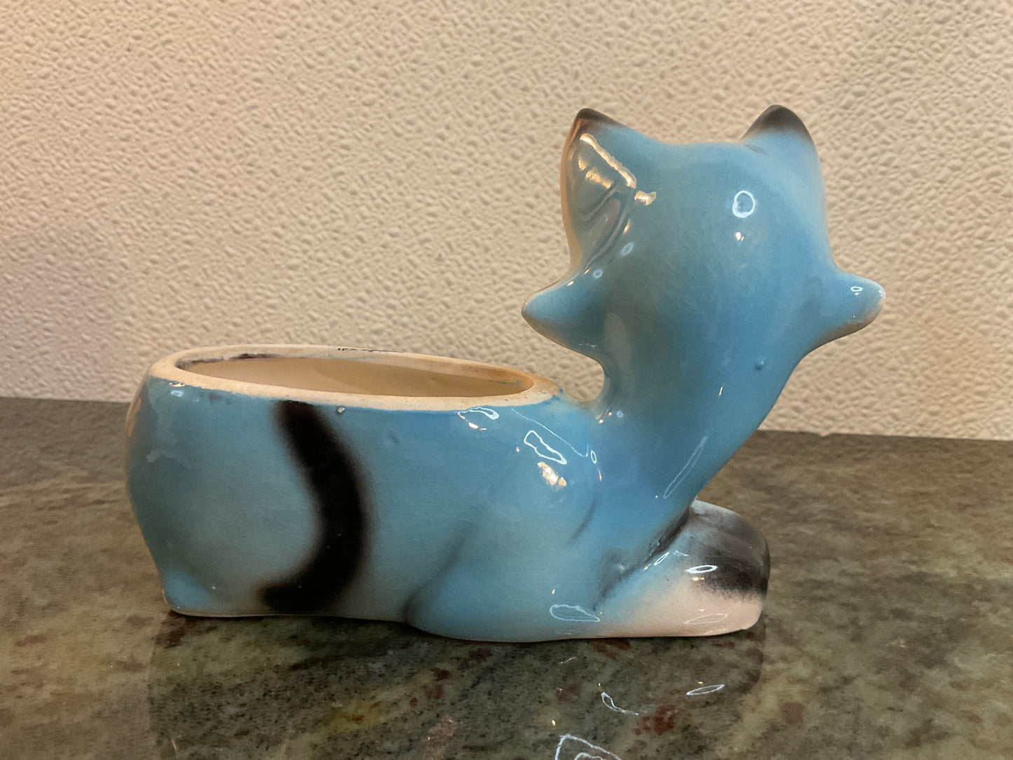 Mid-Century Modern Small Cat Planter