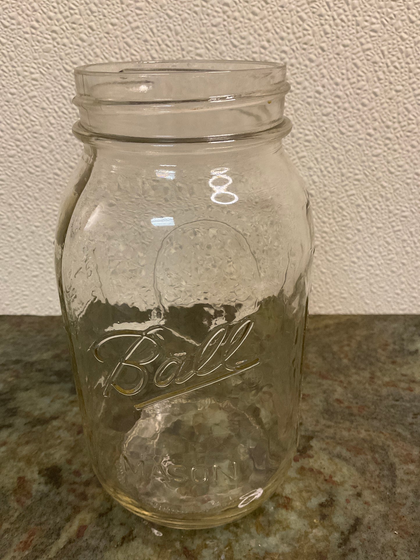 Ball Mason Jar in clear glass