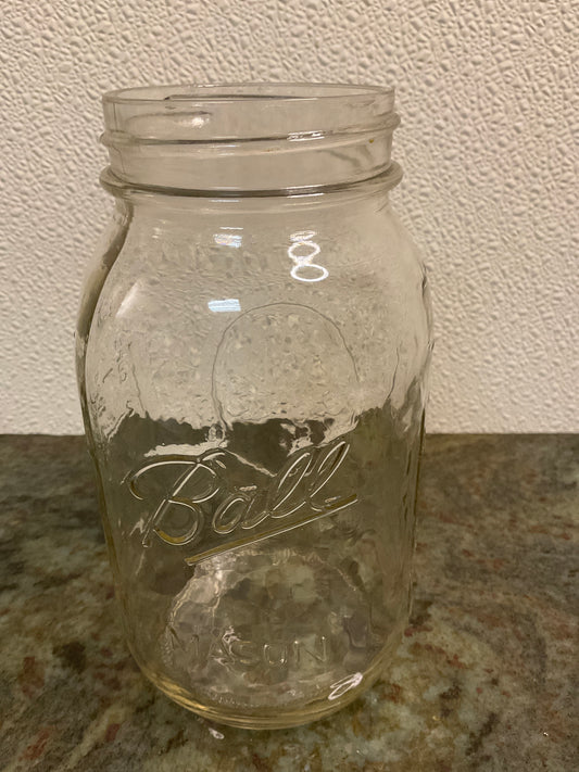 Ball Mason Jar in clear glass