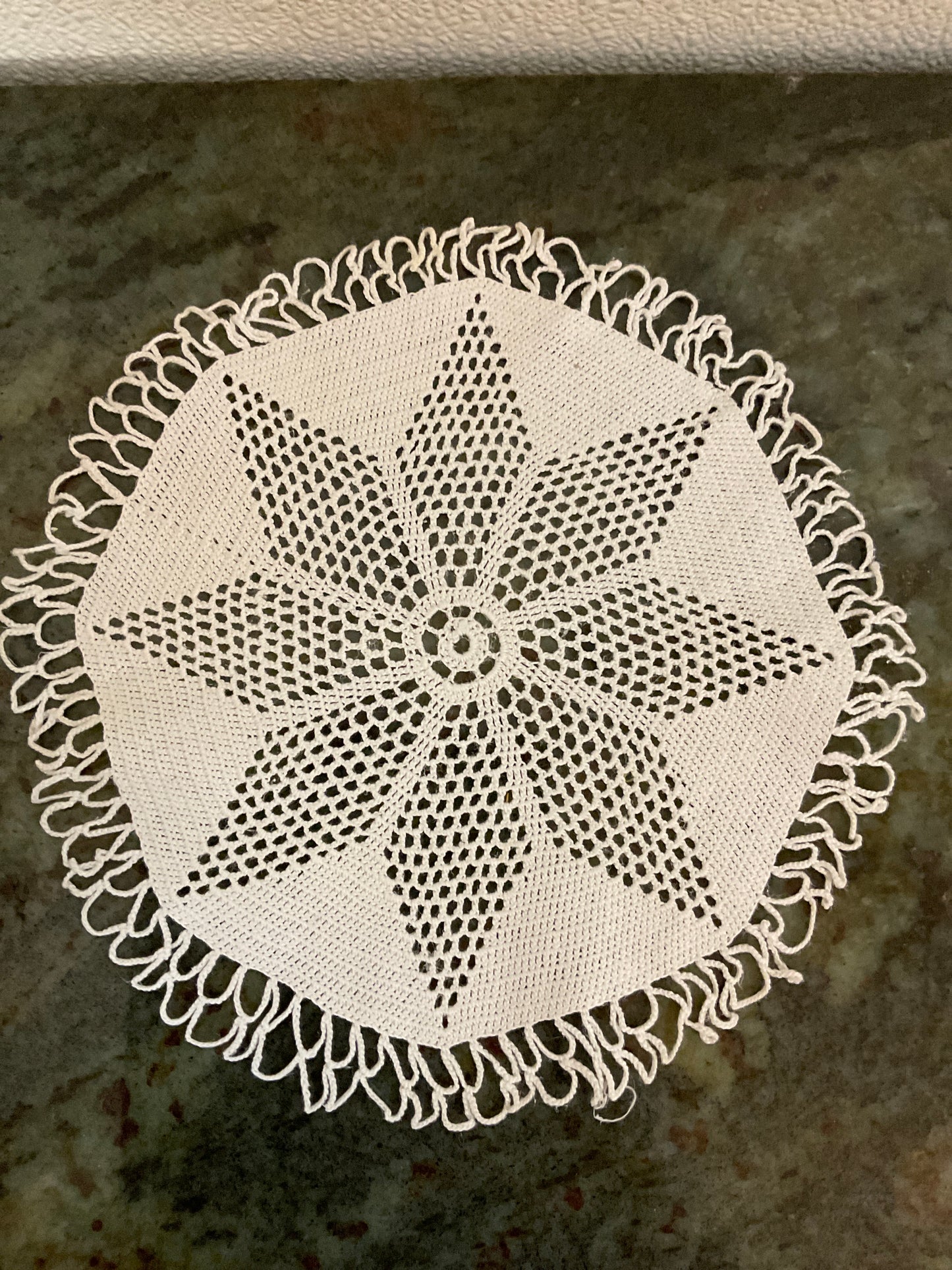 Vintage Crocheted Star Doily