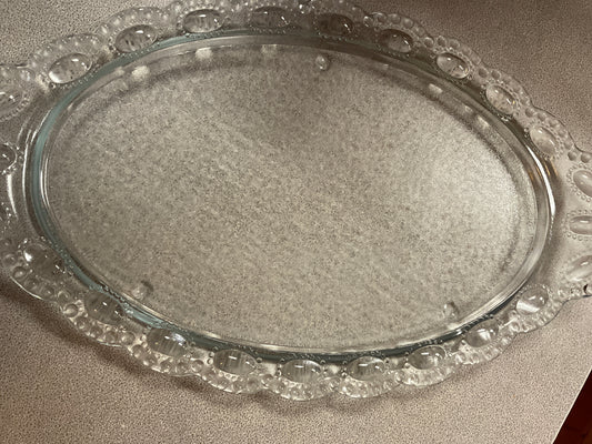 Vintage Dresser/ Vanity Glass Tray
