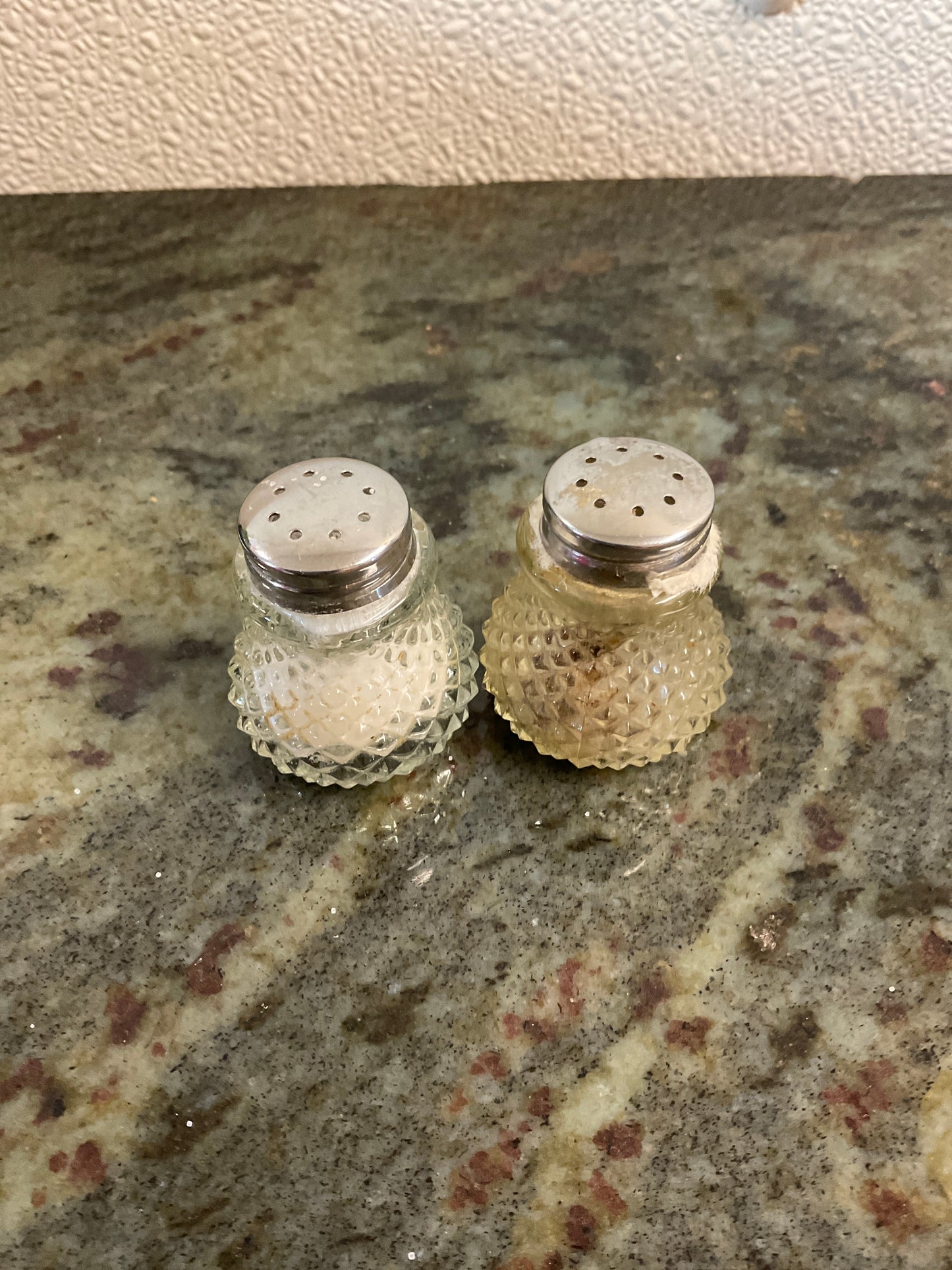 Vintage CHG Diamond Pattern Salt & Pepper Shakers