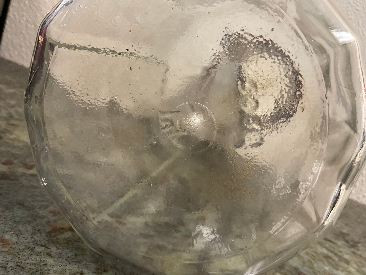 Anchor Hocking Clear Ribbed Glass Jar