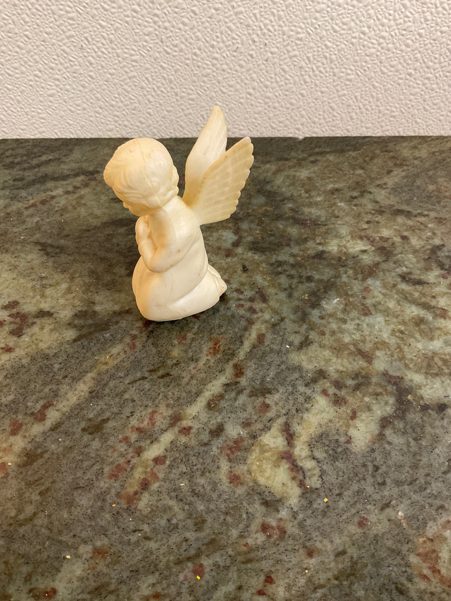 Vintage White  Ceramic Praying Angel