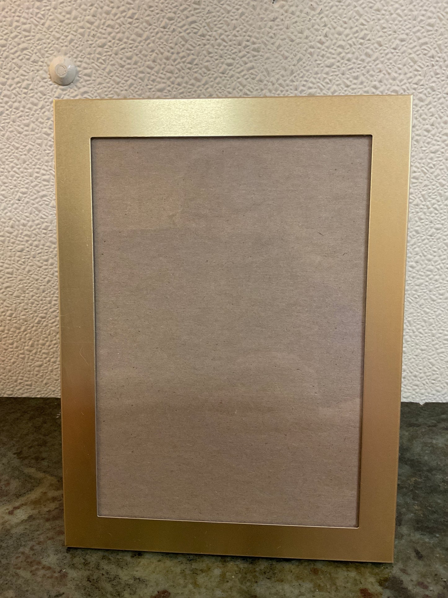 Gold Metal Frame With Glass/Easel Backing